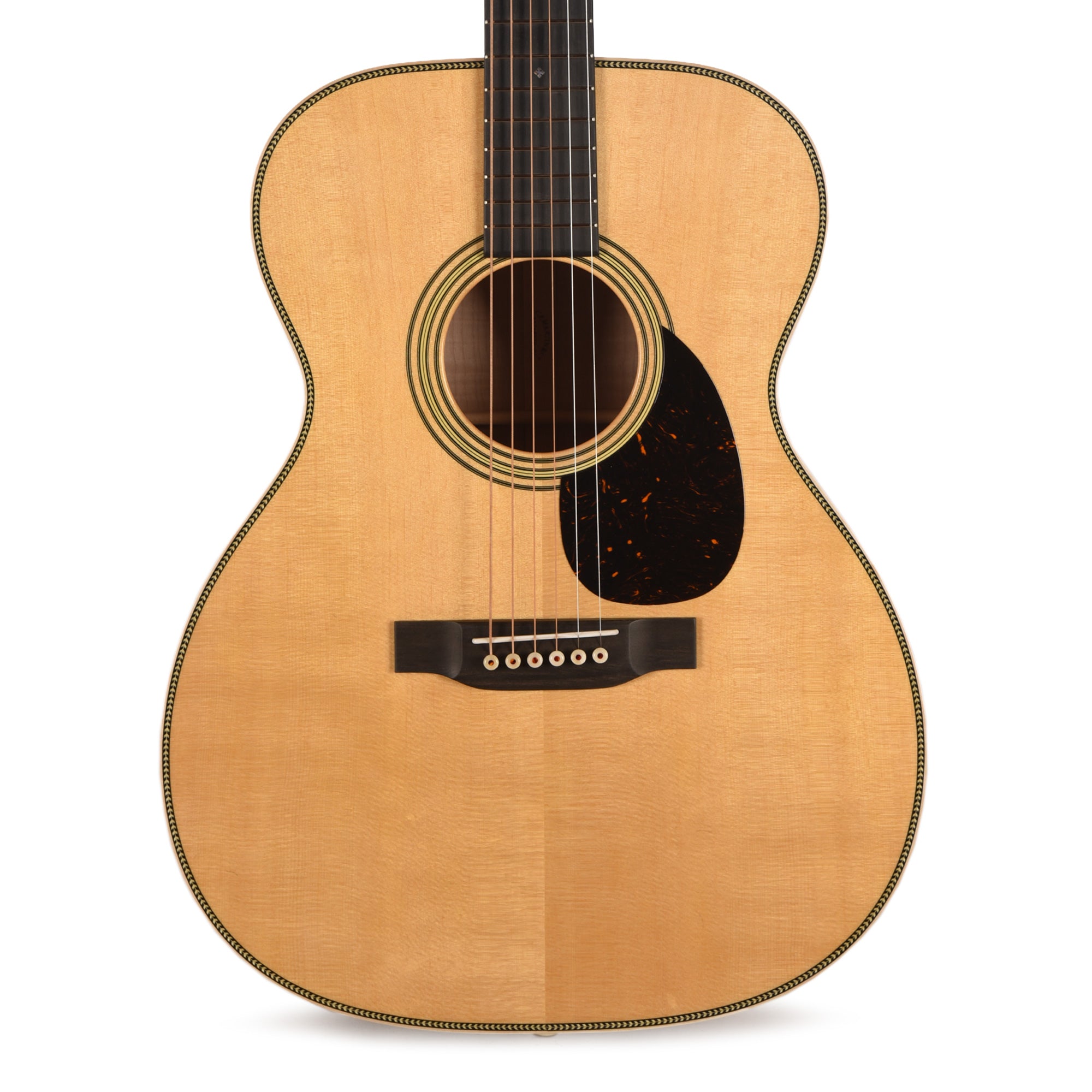 Martin Custom Shop OM-28 Style Auditorium Spruce/Pacific Big Leaf Flamed Maple Natural w/1935 Burst Back & Sides Acoustic Guitars