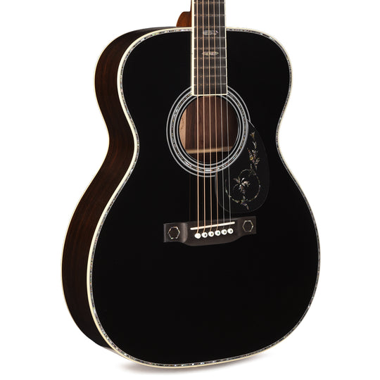 Martin Custom Shop OM-41 Style Auditorium Spruce/Wild Grain East Indian Rosewood Black Top Acoustic Guitars