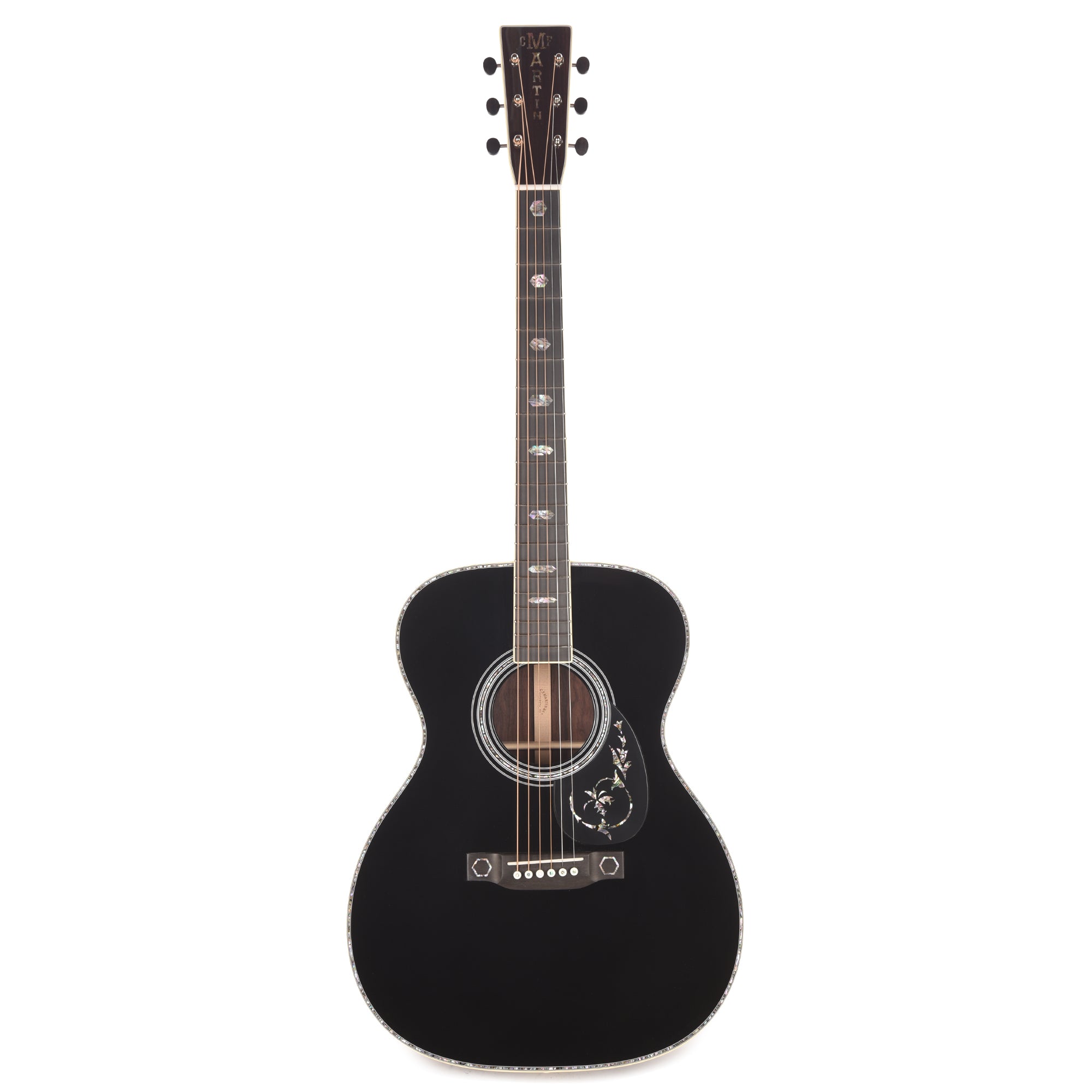 Martin Custom Shop OM-41 Style Auditorium Spruce/Wild Grain East Indian Rosewood Black Top Acoustic Guitars
