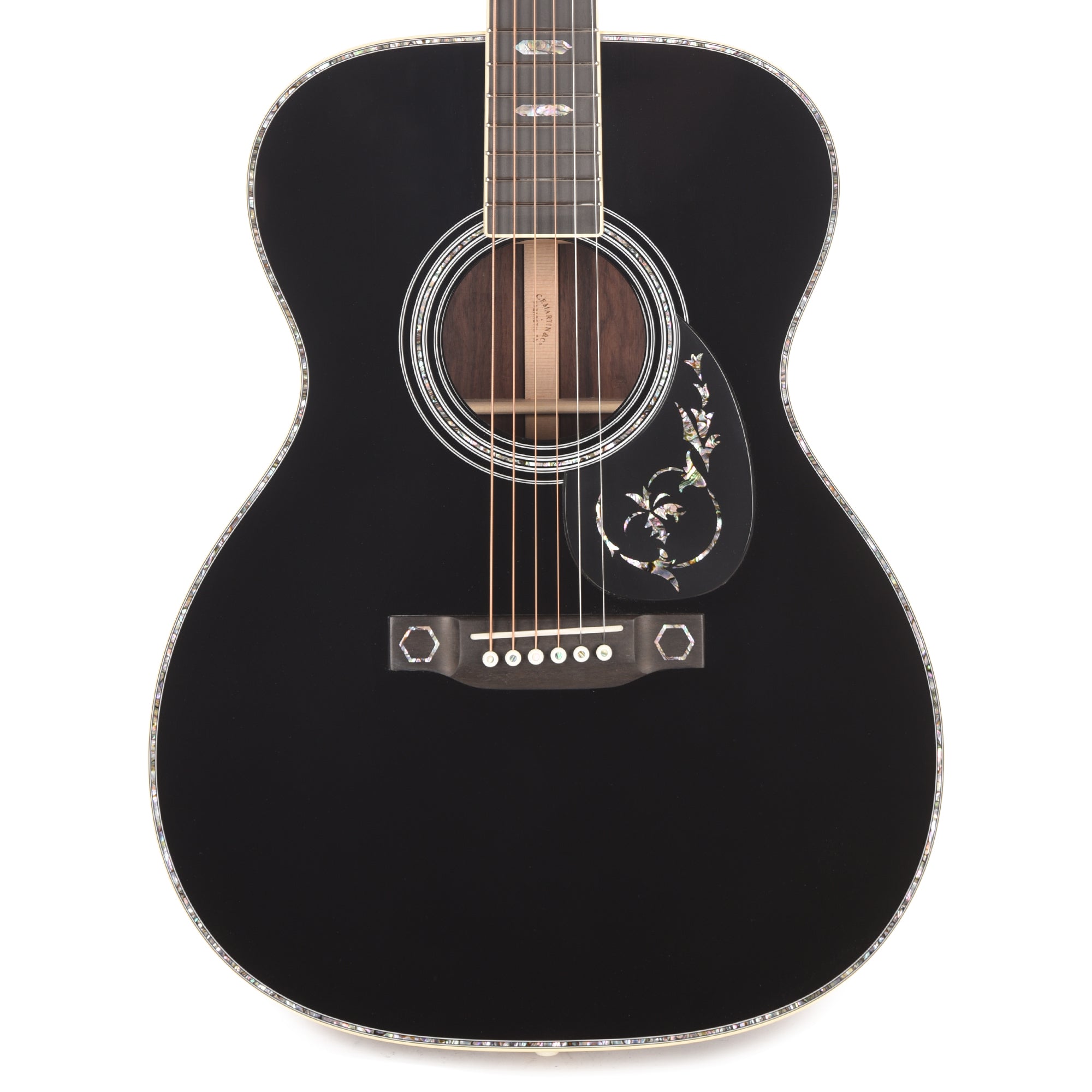 Martin Custom Shop OM-41 Style Auditorium Spruce/Wild Grain East Indian Rosewood Black Top Acoustic Guitars