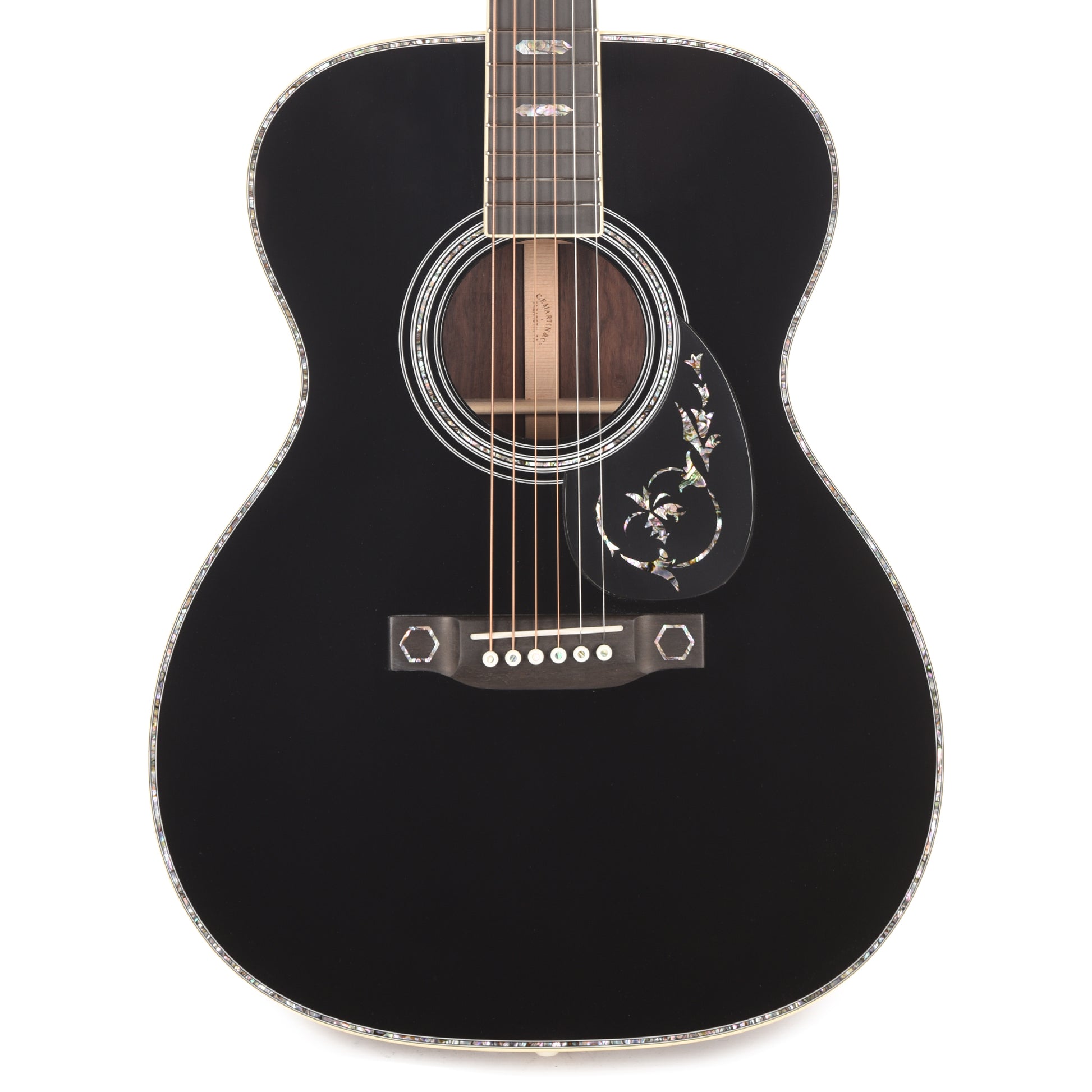 Martin Custom Shop OM-41 Style Auditorium Spruce/Wild Grain East Indian Rosewood Black Top Acoustic Guitars