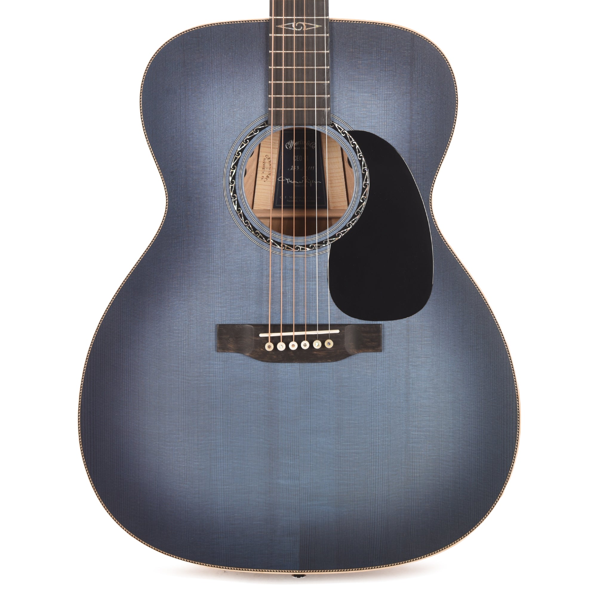 Martin Limited Edition CEO-11 European Spruce/White Oak New Horizons Blue Burst Acoustic Guitars