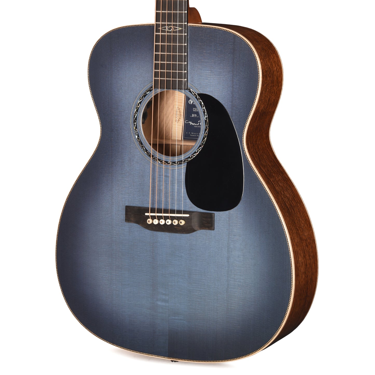 Martin Limited Edition CEO-11 European Spruce/White Oak New Horizons Blue Burst Acoustic Guitars