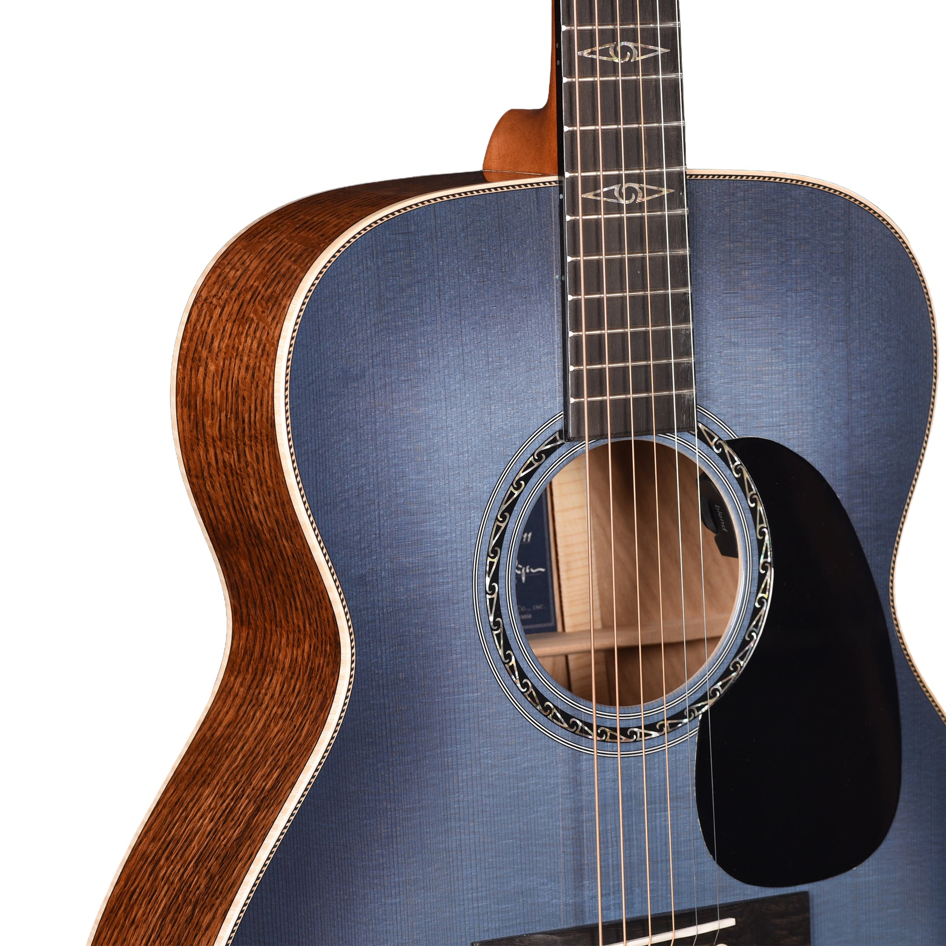 Martin Limited Edition CEO-11 European Spruce/White Oak New Horizons Blue Burst Acoustic Guitars