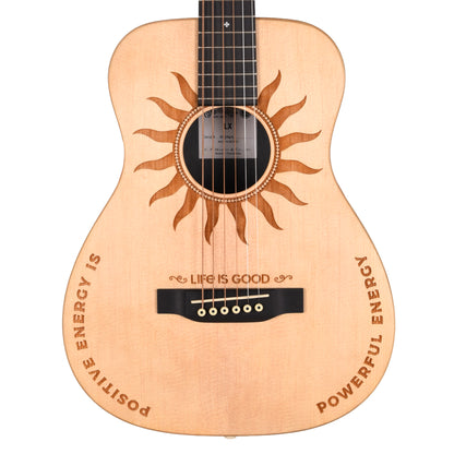 Martin LX2 Little Martin "Life is Good" Spruce/Brazilian Rosewood HPL Natural Acoustic Guitars