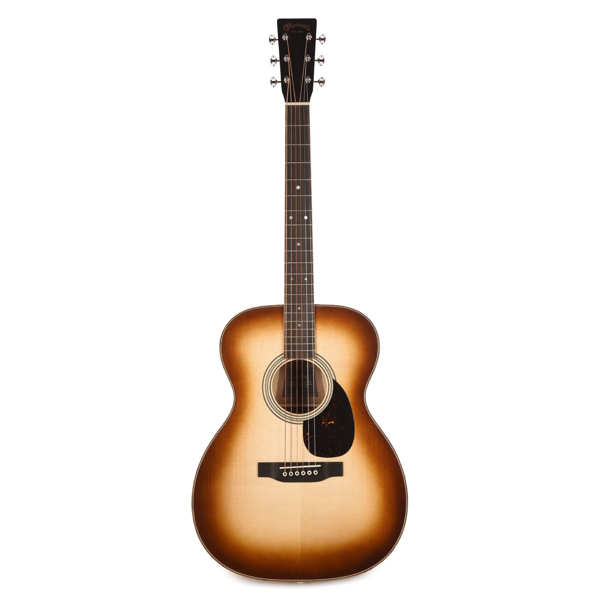 Martin OM-35 Inception European Spruce/Black Walnut/Flamed White Oak Dark Toasted Burst Acoustic Guitars