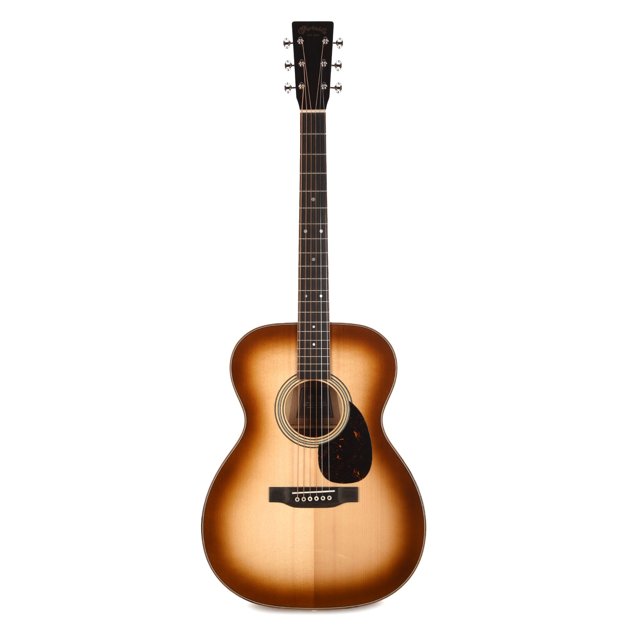 Martin OM-35 Inception European Spruce/Black Walnut/Flamed White Oak Dark Toasted Burst Acoustic Guitars
