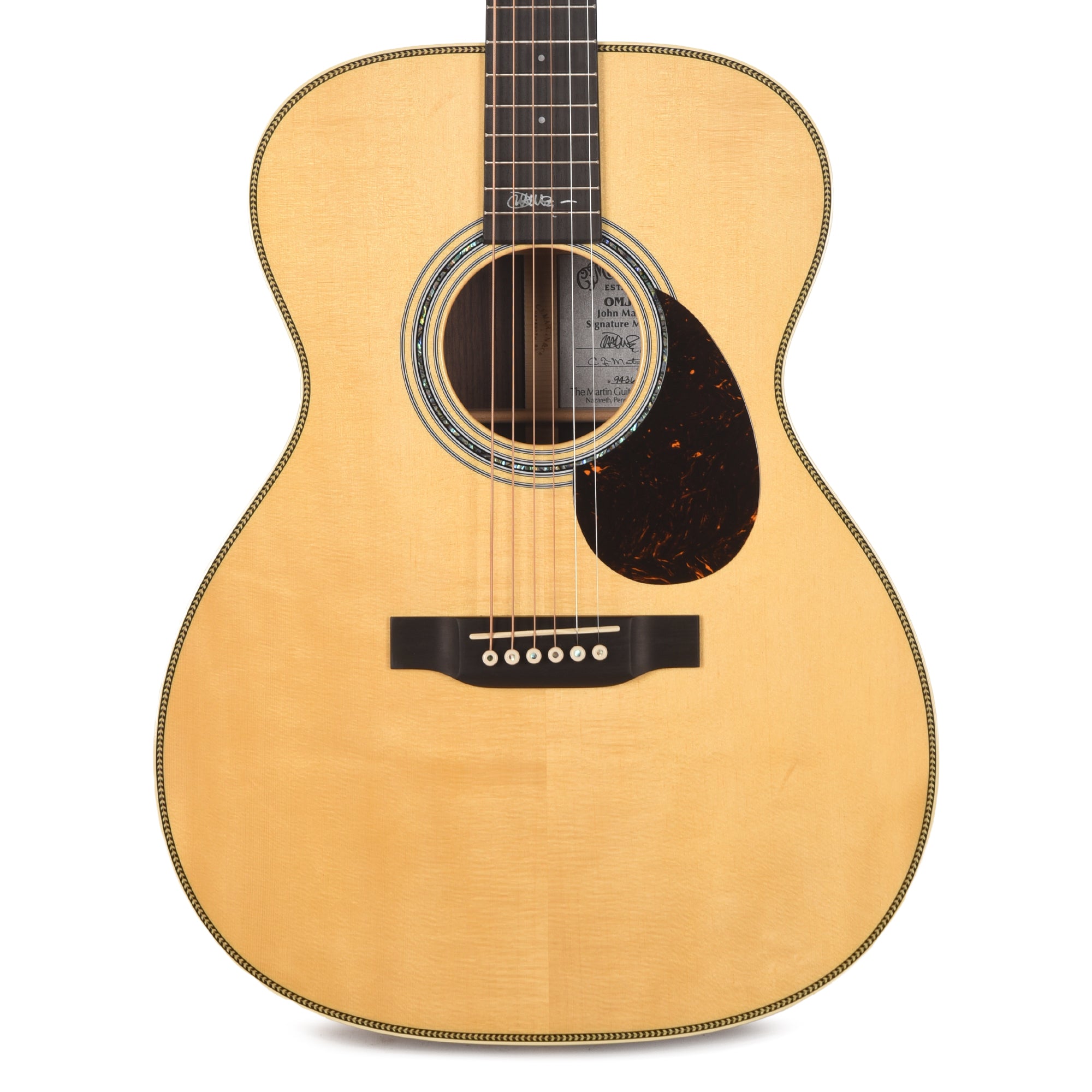 Martin OMJM John Mayer Signature Engelmann Spruce/Rosewood Antique Toner Natural Acoustic Guitars