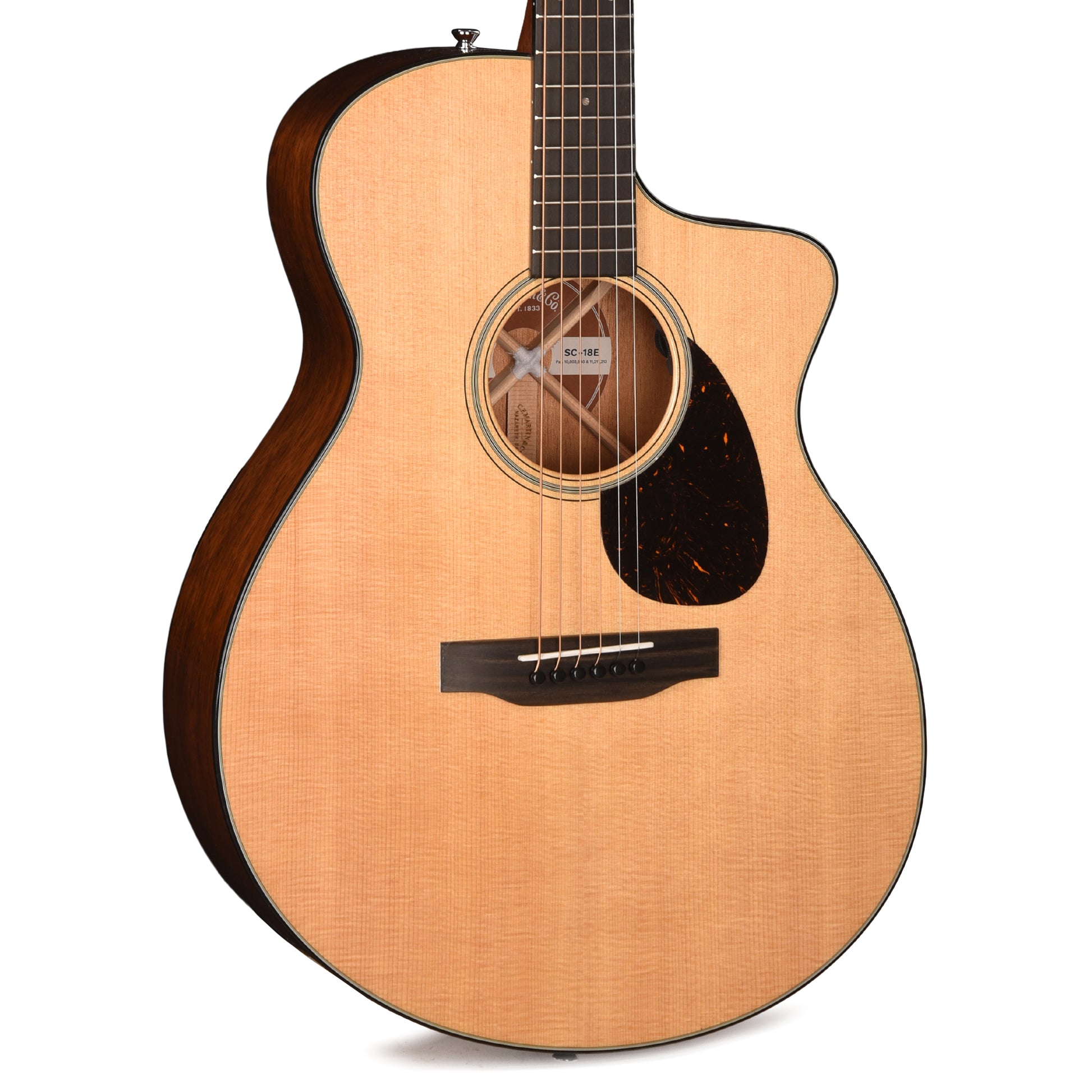 Martin Standard Series SC-18E Spruce/Mahogany Natural w/Fishman Aura VT Blend Acoustic Guitars