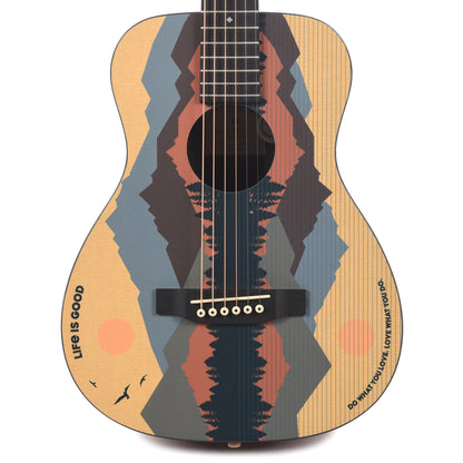 Martin LX1 Life is Good Print HPL/Figured Mahogany HPL Acoustic Guitars / Mini/Travel