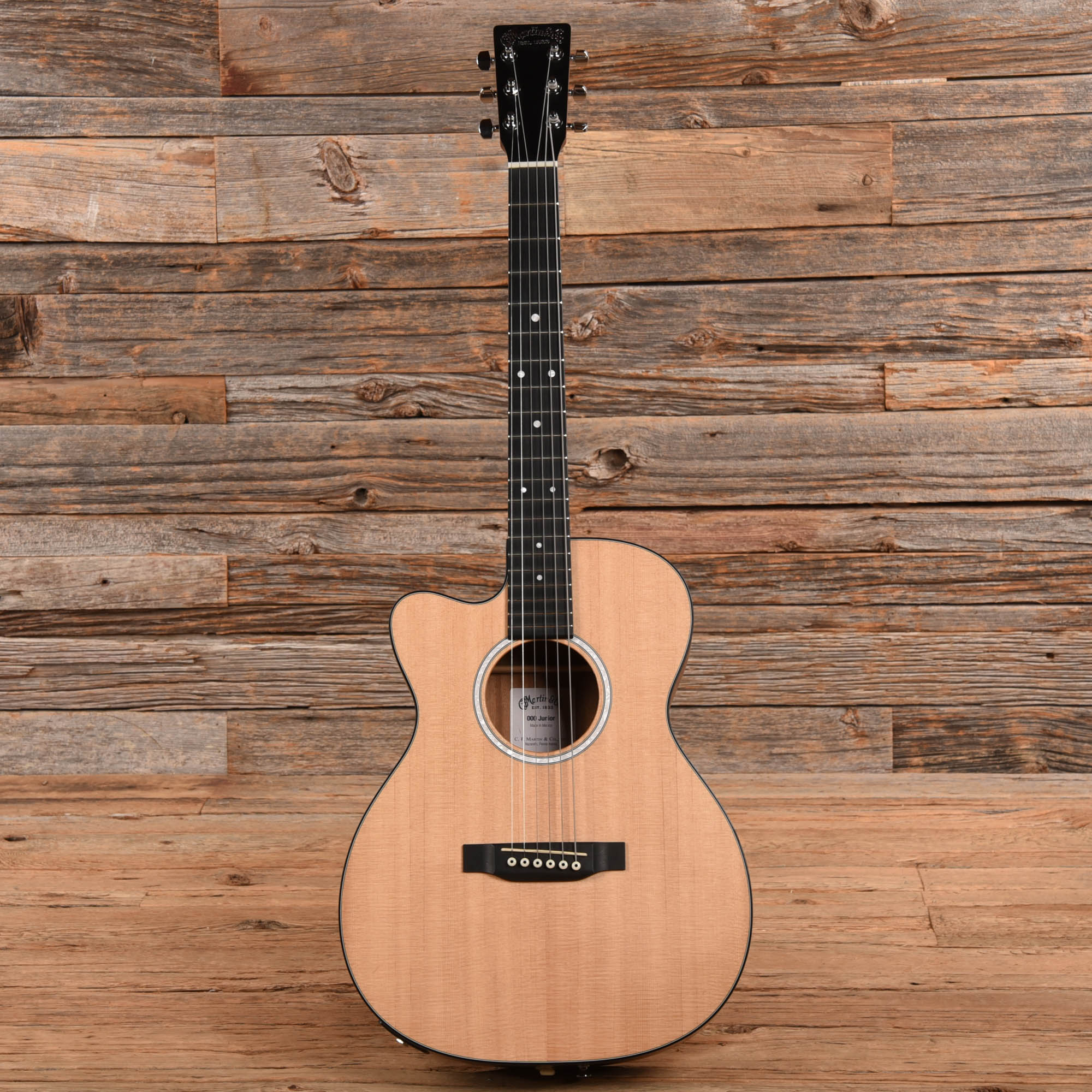 Martin 000CJR-10E Natural 2021 LEFTY Acoustic Guitars / OM and Auditorium