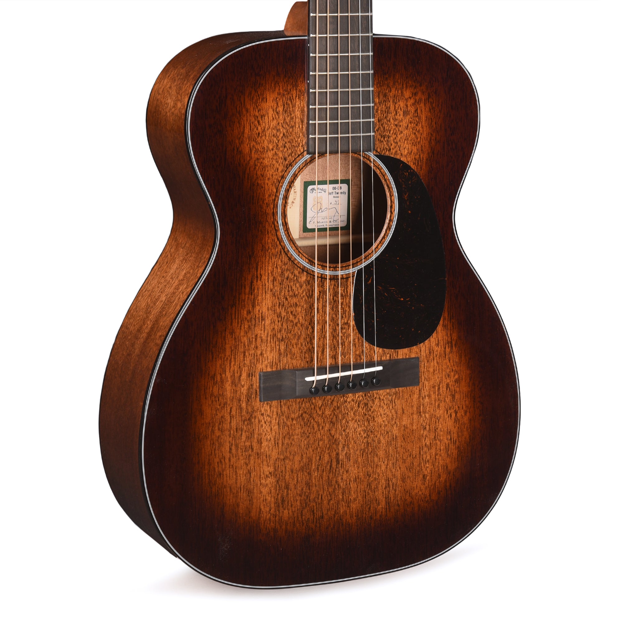 Martin Artist 00DB Jeff Tweedy Certified Mahogany Tweedy Burst Acoustic Guitars / OM and Auditorium