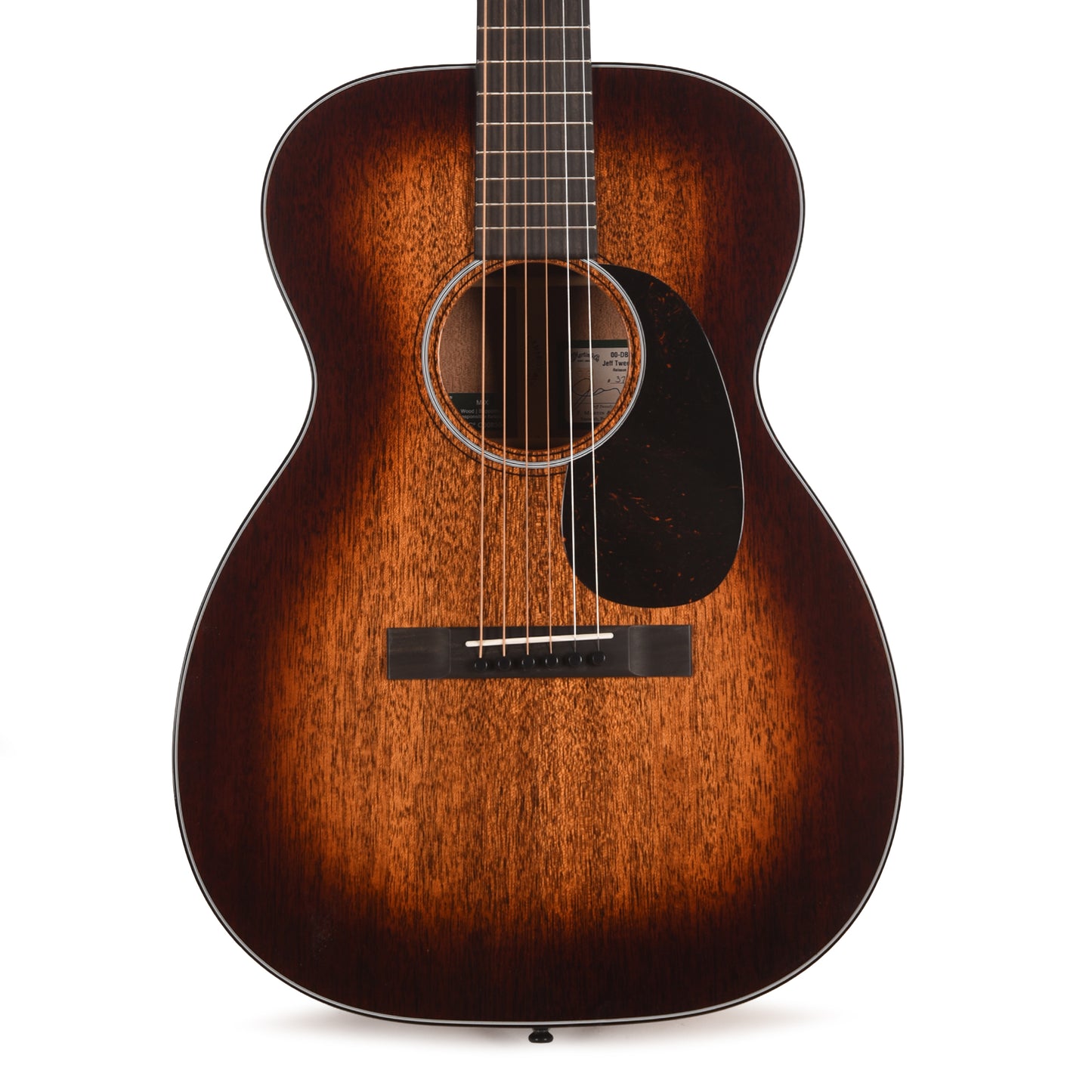 Martin Artist 00DB Jeff Tweedy Certified Mahogany Tweedy Burst Acoustic Guitars / OM and Auditorium