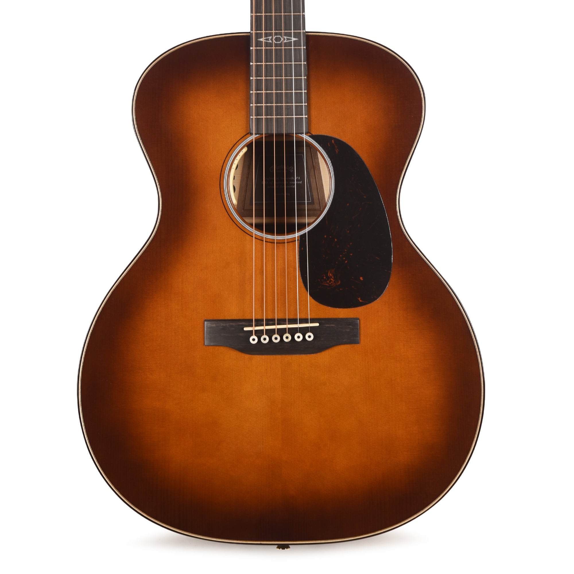 Martin Certified Wood Series GPE Inception Maple Cutaway European Spruce/Flamed Maple Amber Fade Sunburst Acoustic Guitars / OM and Auditorium
