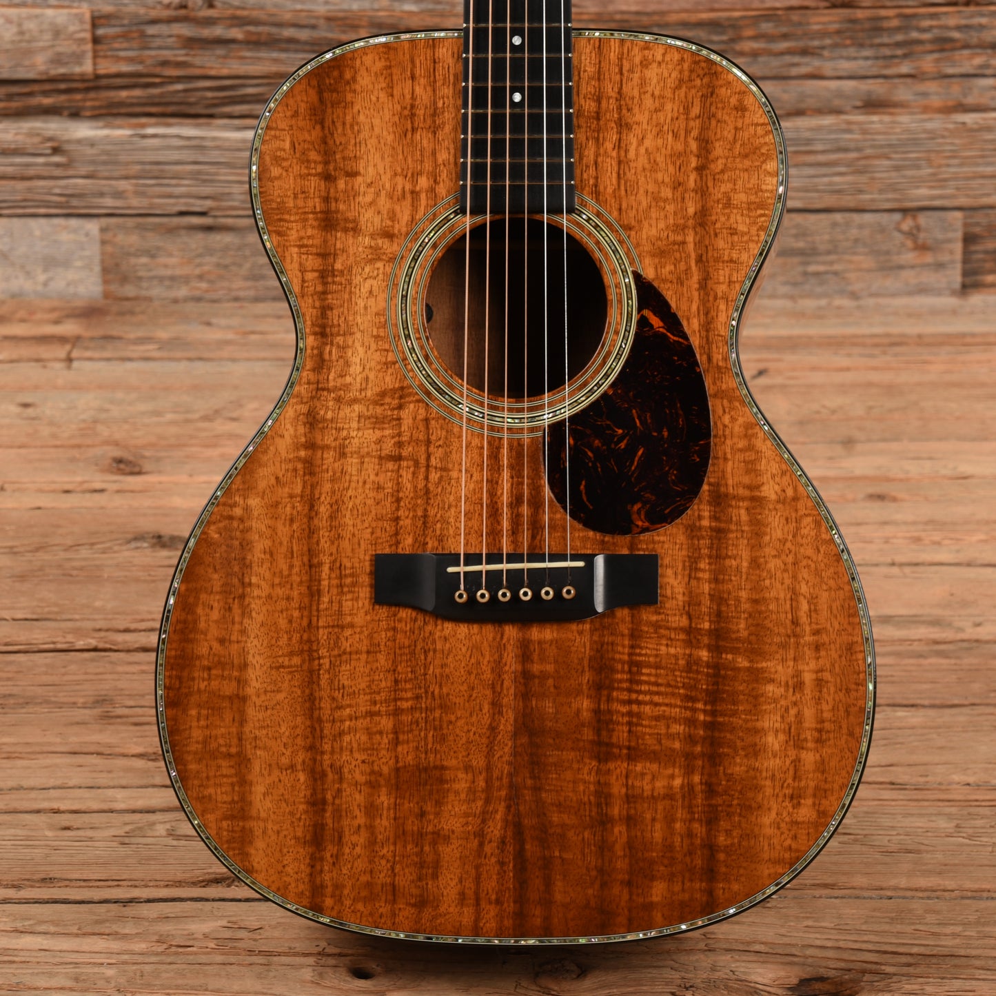 Martin Custom Shop OM-41 Style All Figured Koa Natural Acoustic Guitars / OM and Auditorium