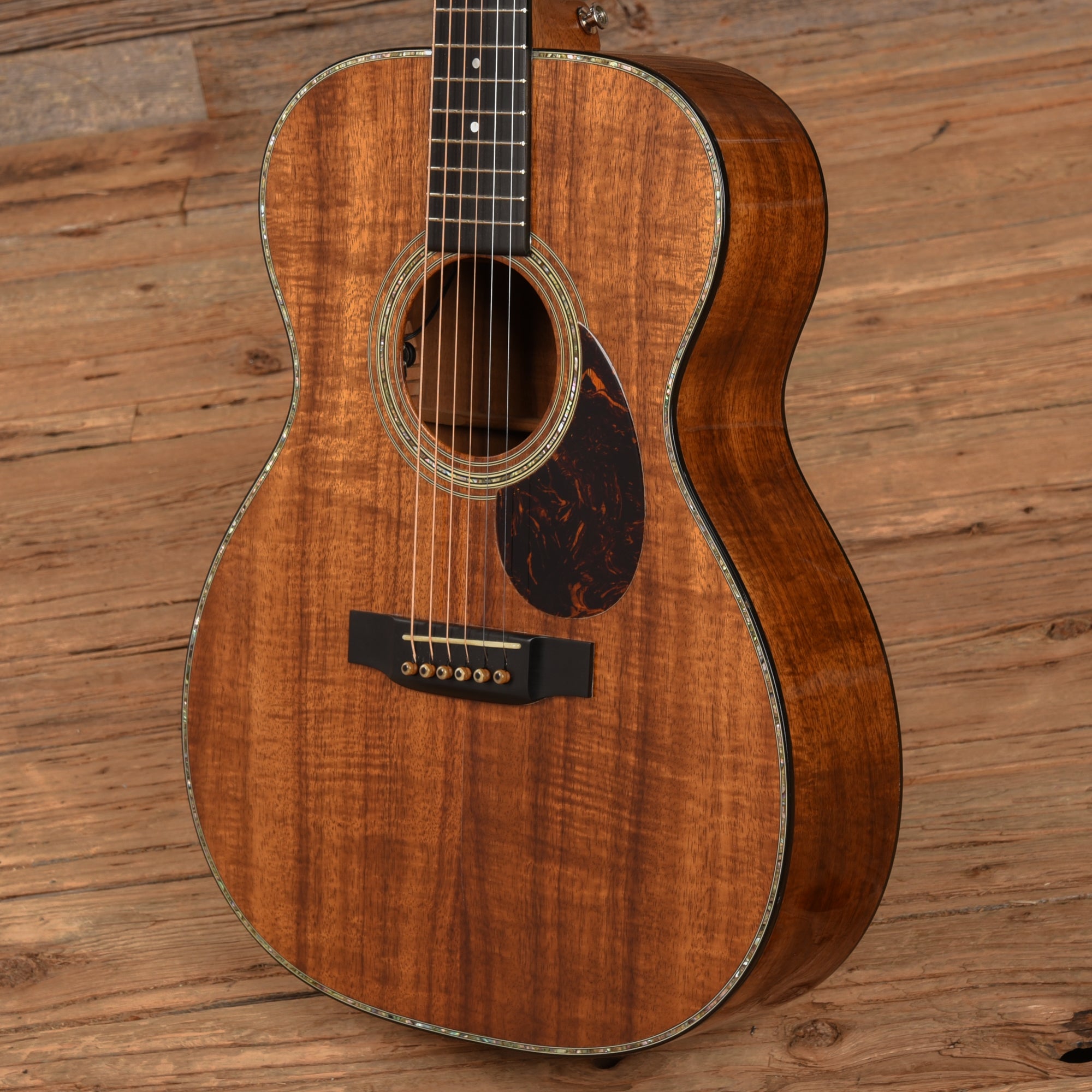 Martin Custom Shop OM-41 Style All Figured Koa Natural Acoustic Guitars / OM and Auditorium