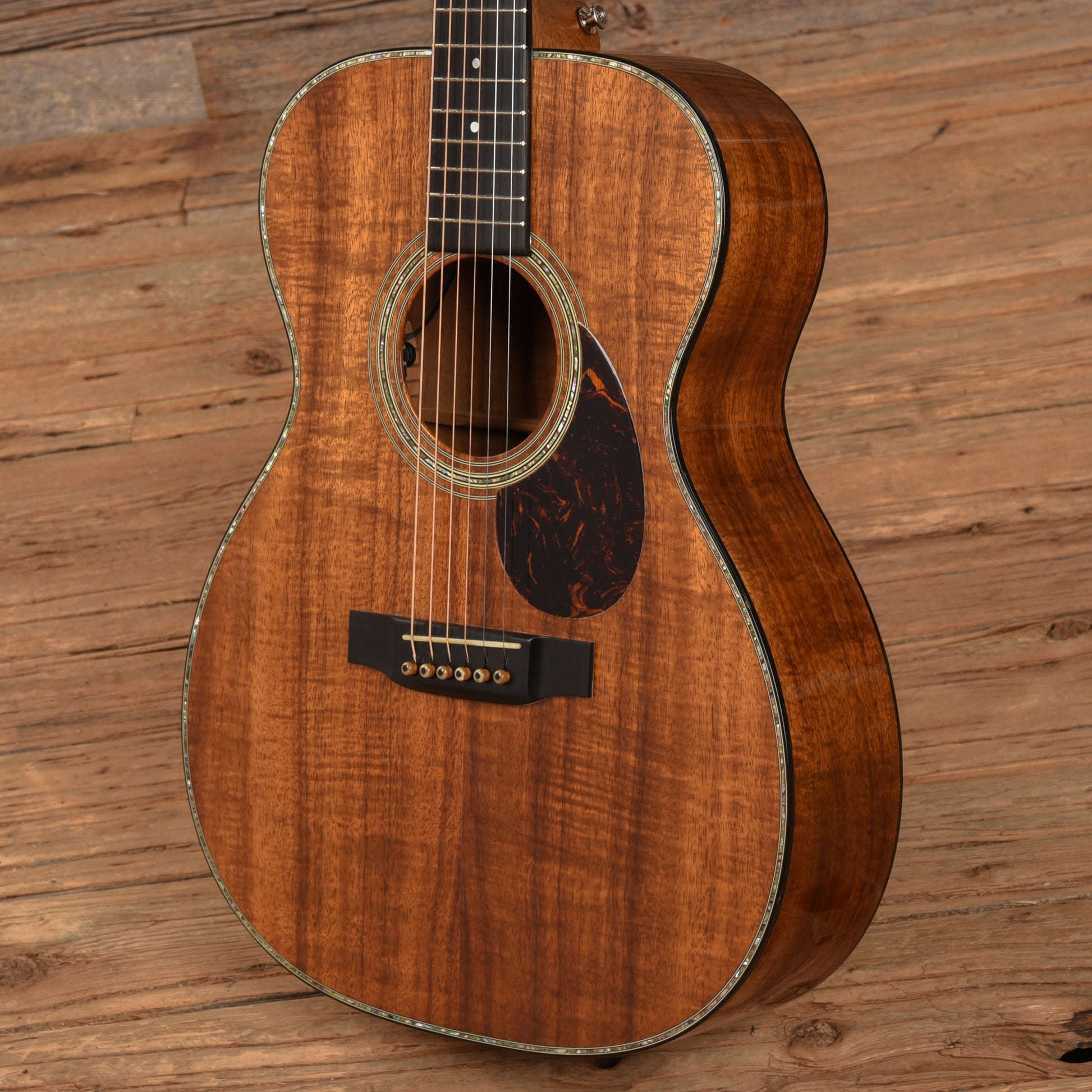 Martin Custom Shop OM-41 Style All Figured Koa Natural Acoustic Guitars / OM and Auditorium