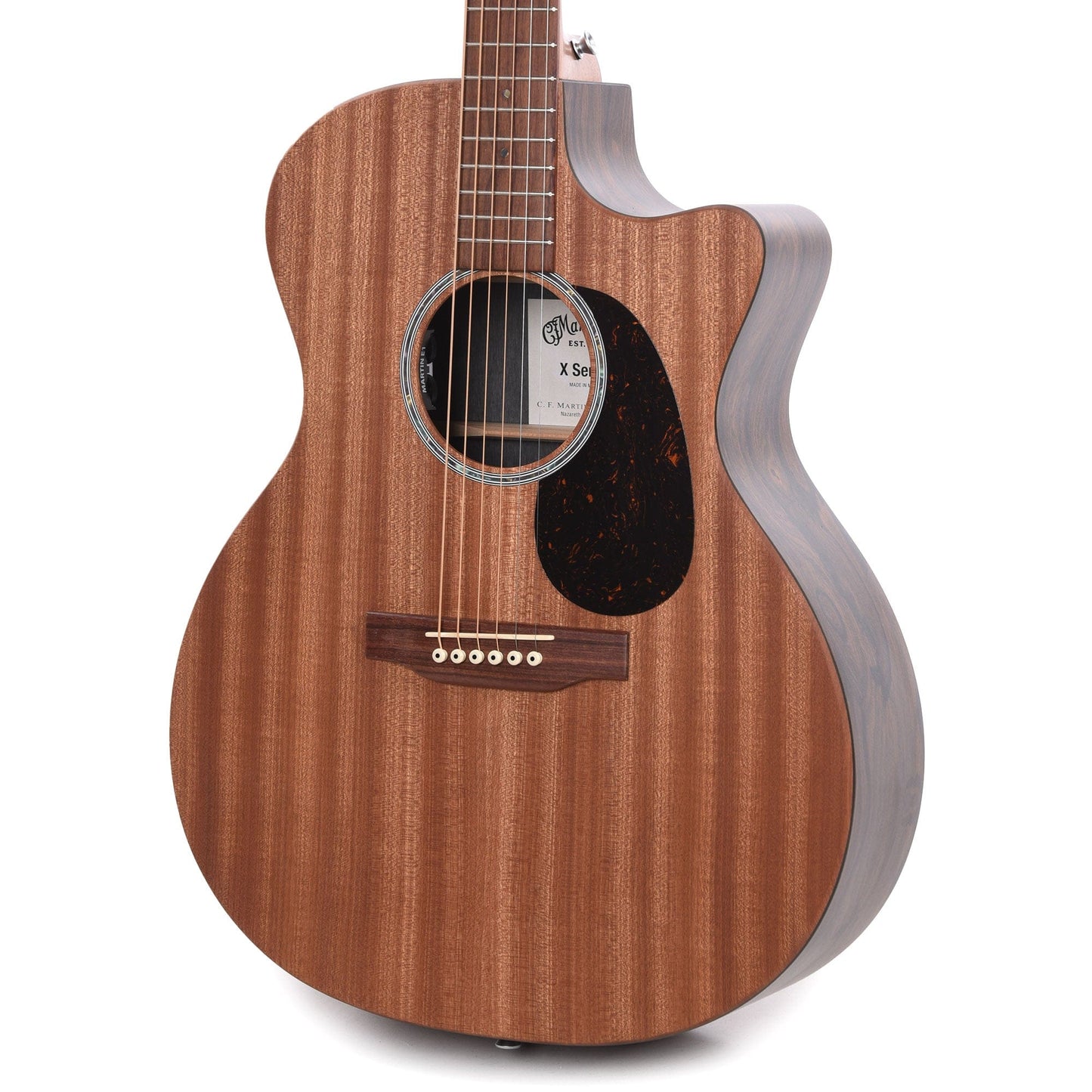 Martin GPC-X2E Sapele/Ziricote Pattern HPL Natural Acoustic Guitars / OM and Auditorium