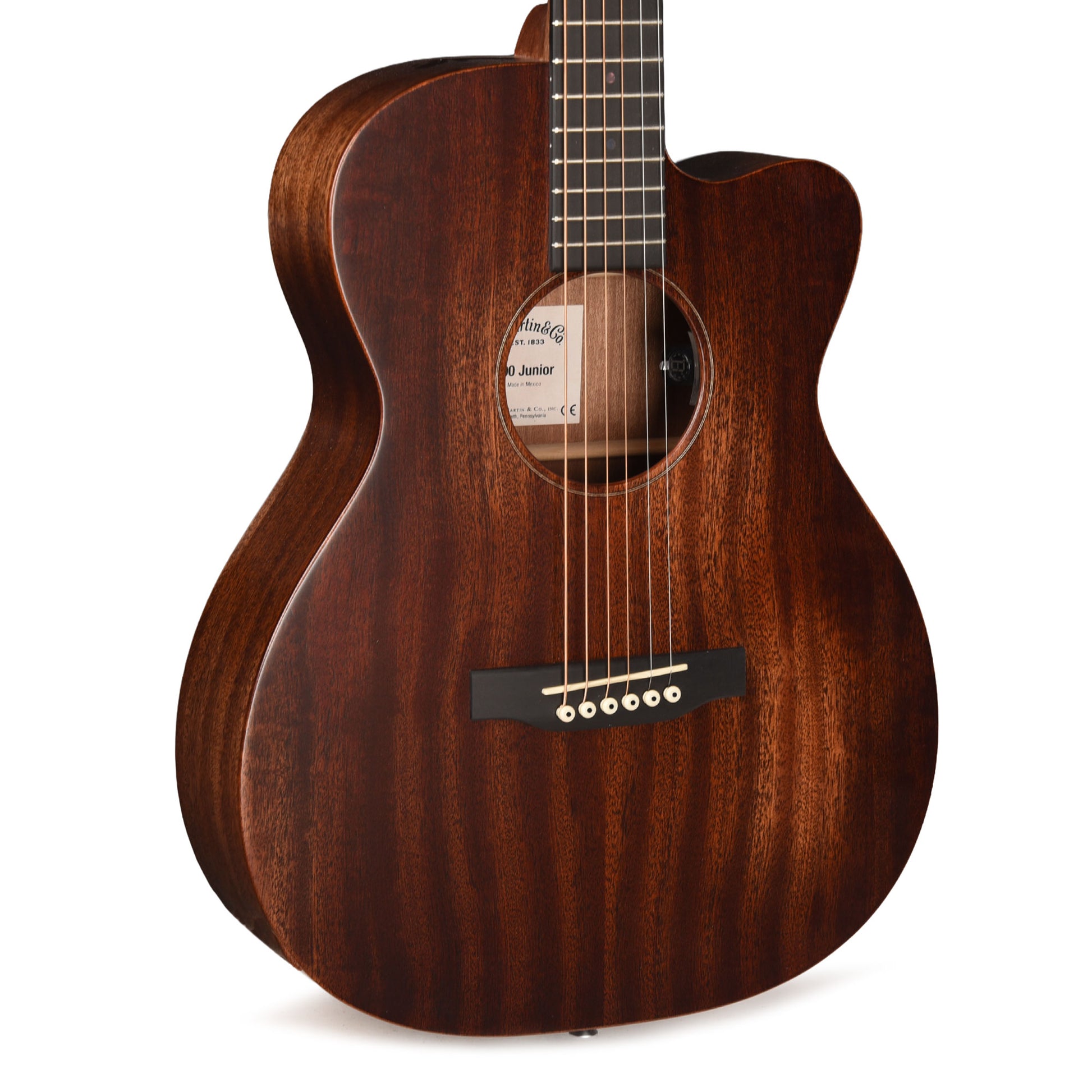 Martin Junior Series 000C Jr E StreetMaster Sapele Dark Mahogany Distressed Acoustic Guitars / OM and Auditorium