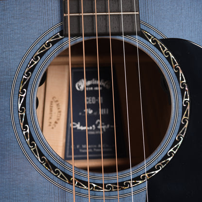 Martin Limited Edition CEO-11 European Spruce/White Oak New Horizons Blue Burst Acoustic Guitars / OM and Auditorium