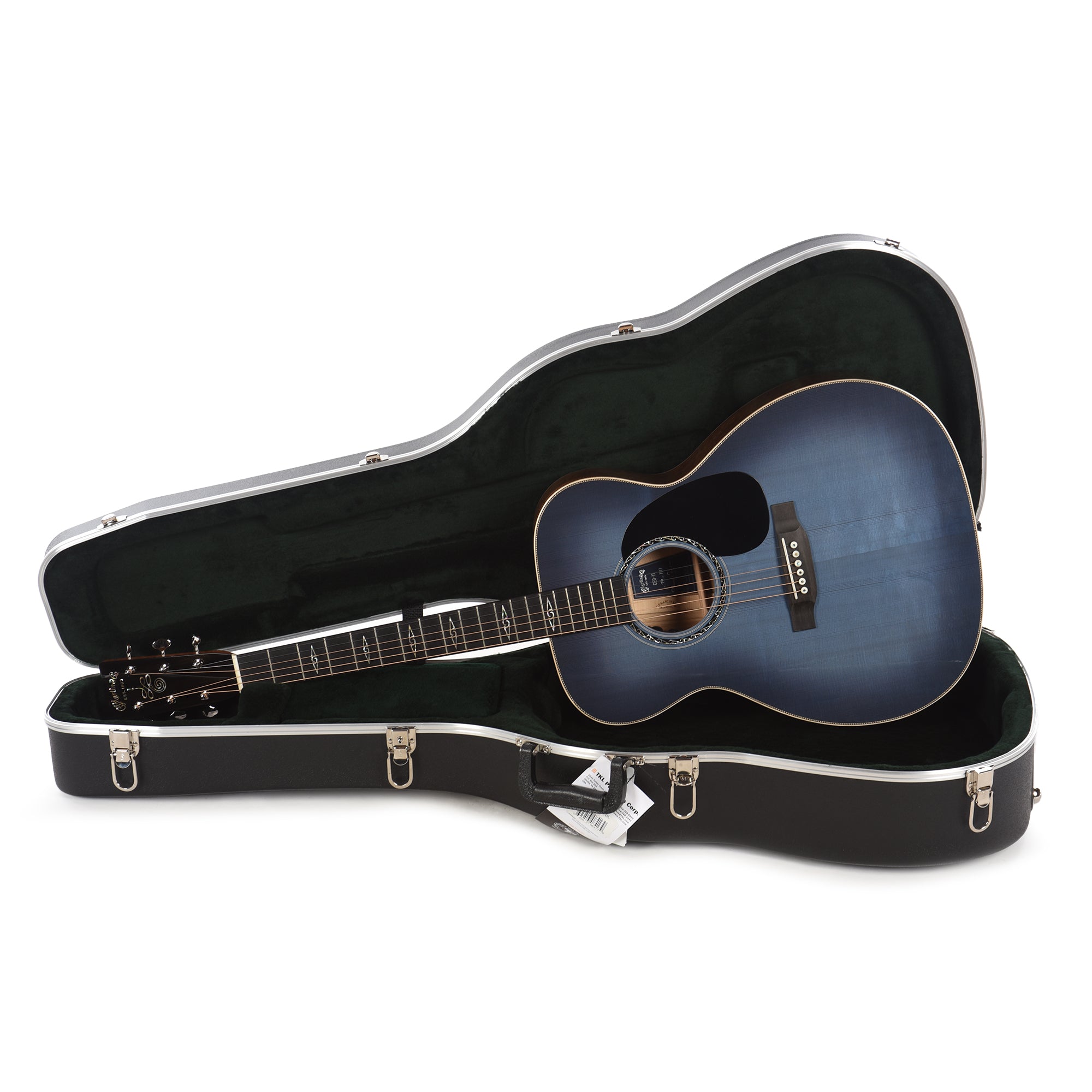 Martin Limited Edition CEO-11 European Spruce/White Oak New Horizons Blue Burst Acoustic Guitars / OM and Auditorium