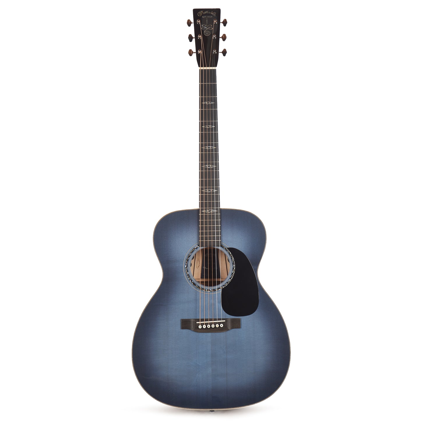 Martin Limited Edition CEO-11 European Spruce/White Oak New Horizons Blue Burst Acoustic Guitars / OM and Auditorium