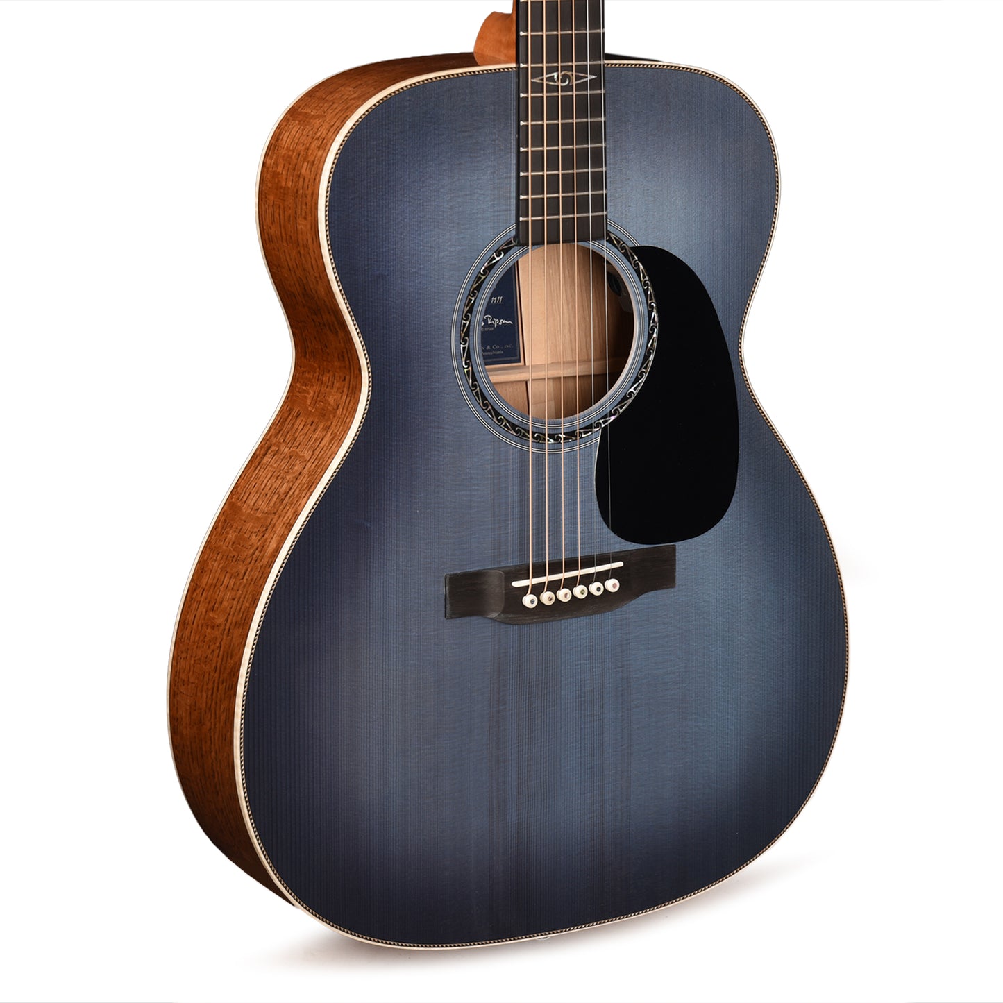 Martin Limited Edition CEO-11 European Spruce/White Oak New Horizons Blue Burst Acoustic Guitars / OM and Auditorium