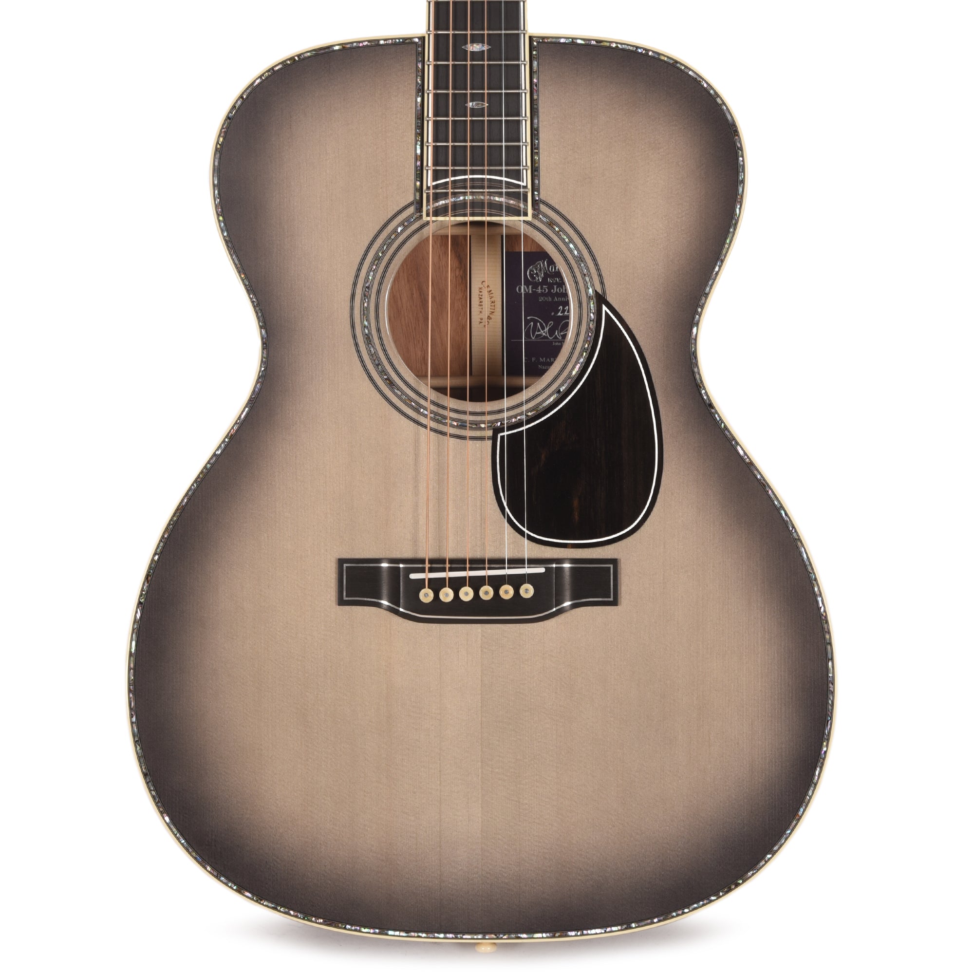 Martin OM-45 John Mayer 20th Anniversary Gray Sunburst Acoustic Guitars / OM and Auditorium