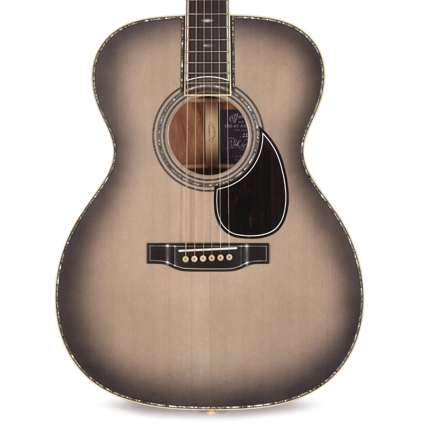 Martin OM-45 John Mayer 20th Anniversary Gray Sunburst Acoustic Guitars / OM and Auditorium