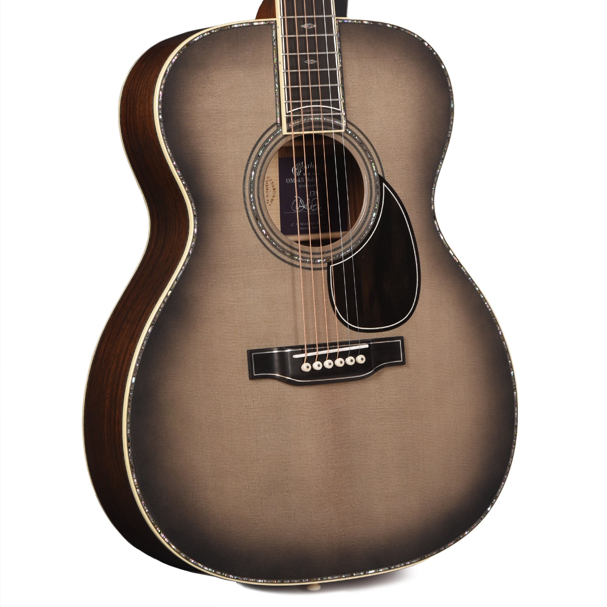 Martin OM-45 John Mayer 20th Anniversary Gray Sunburst Acoustic Guitars / OM and Auditorium