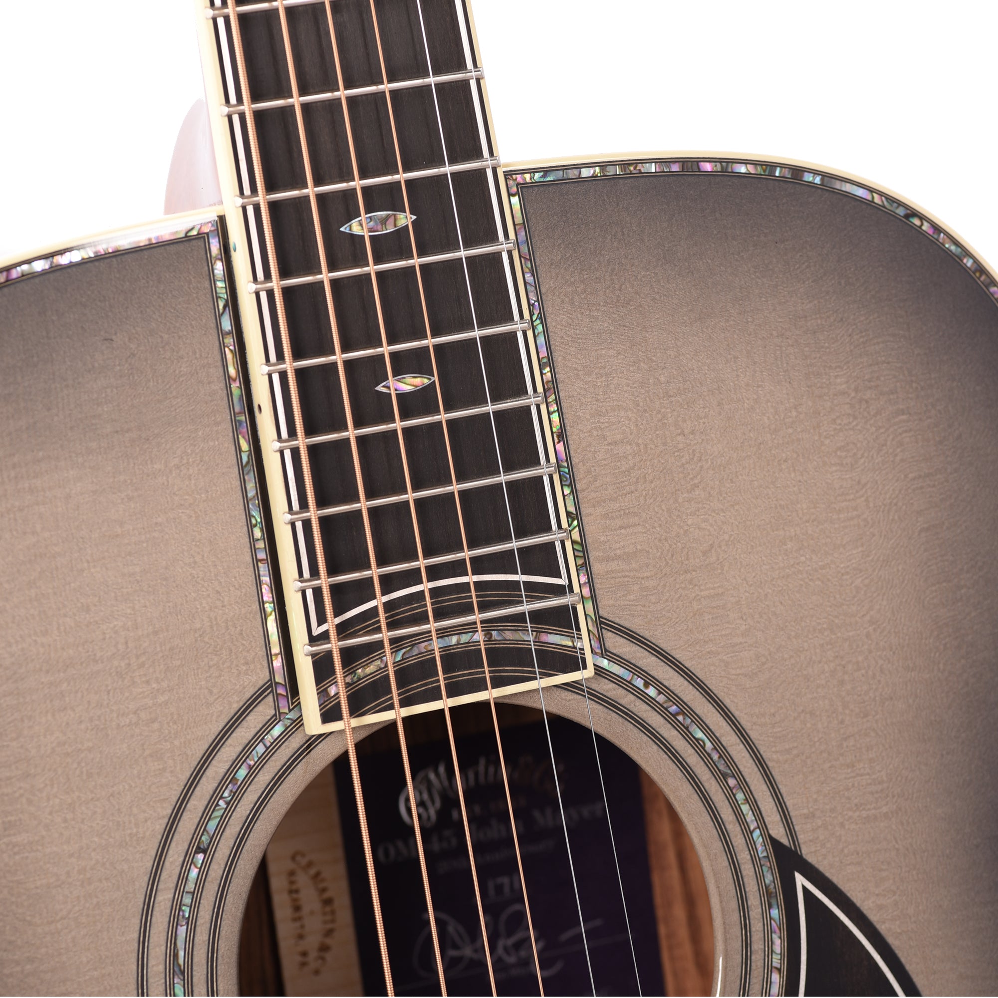 Martin OM-45 John Mayer 20th Anniversary Gray Sunburst Acoustic Guitars / OM and Auditorium