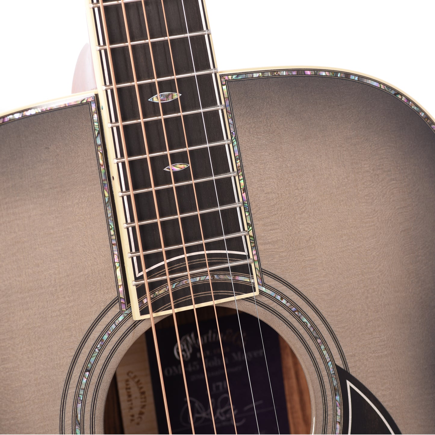 Martin OM-45 John Mayer 20th Anniversary Gray Sunburst Acoustic Guitars / OM and Auditorium
