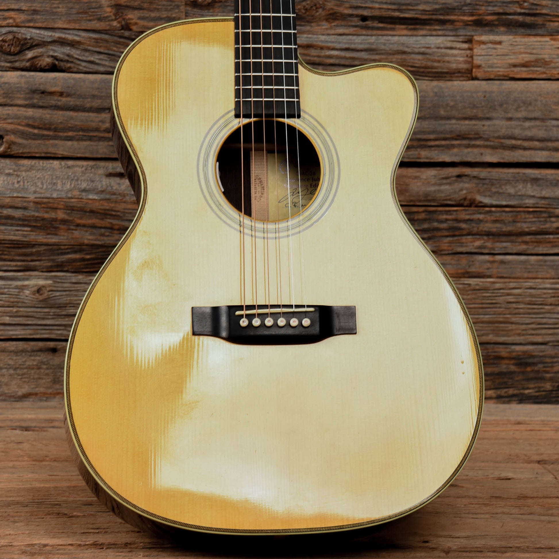 Martin OMC-28 Laurence Juber Custom Edition Natural 2004 Acoustic Guitars / OM and Auditorium