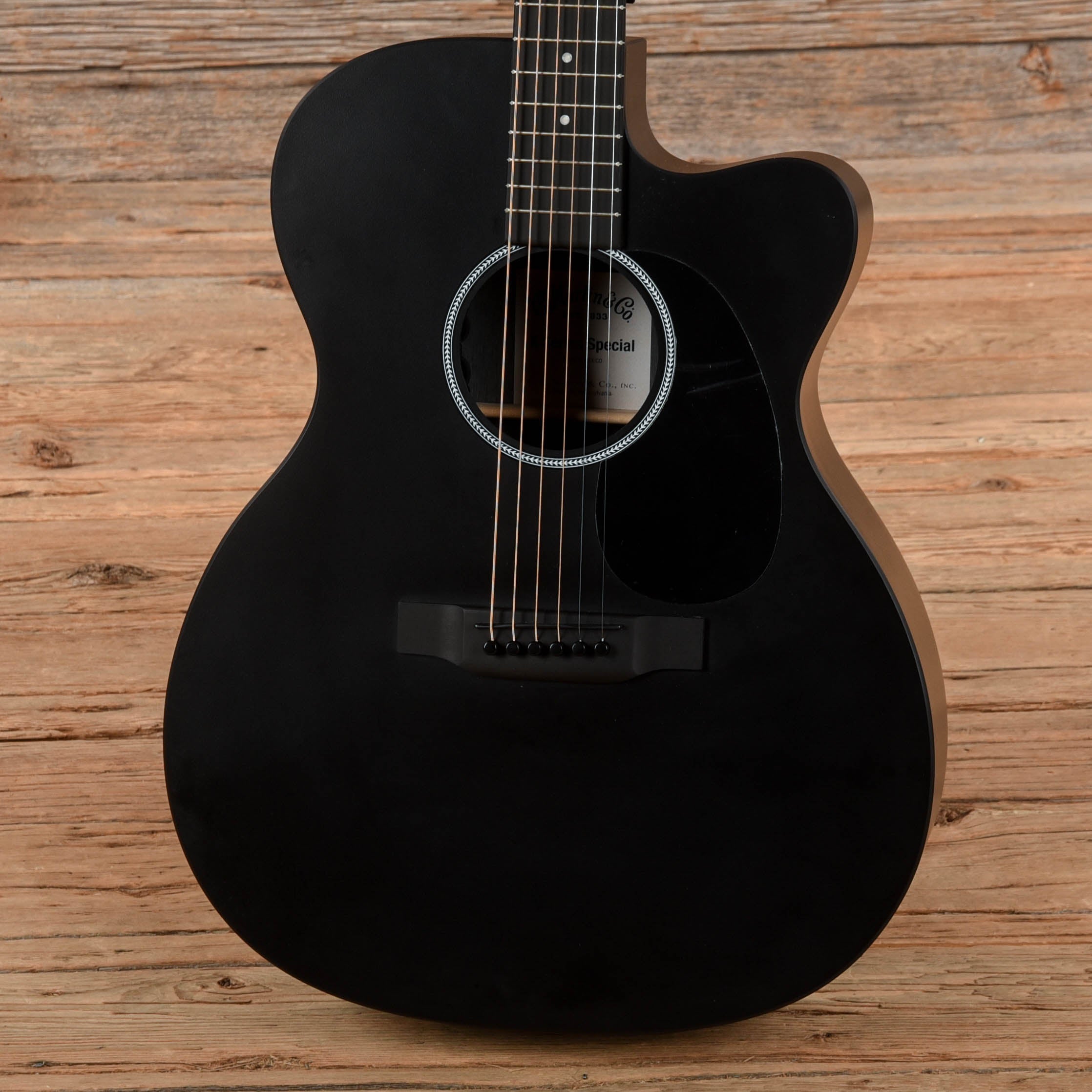 Martin OMCXAE Black 2017 Acoustic Guitars / OM and Auditorium