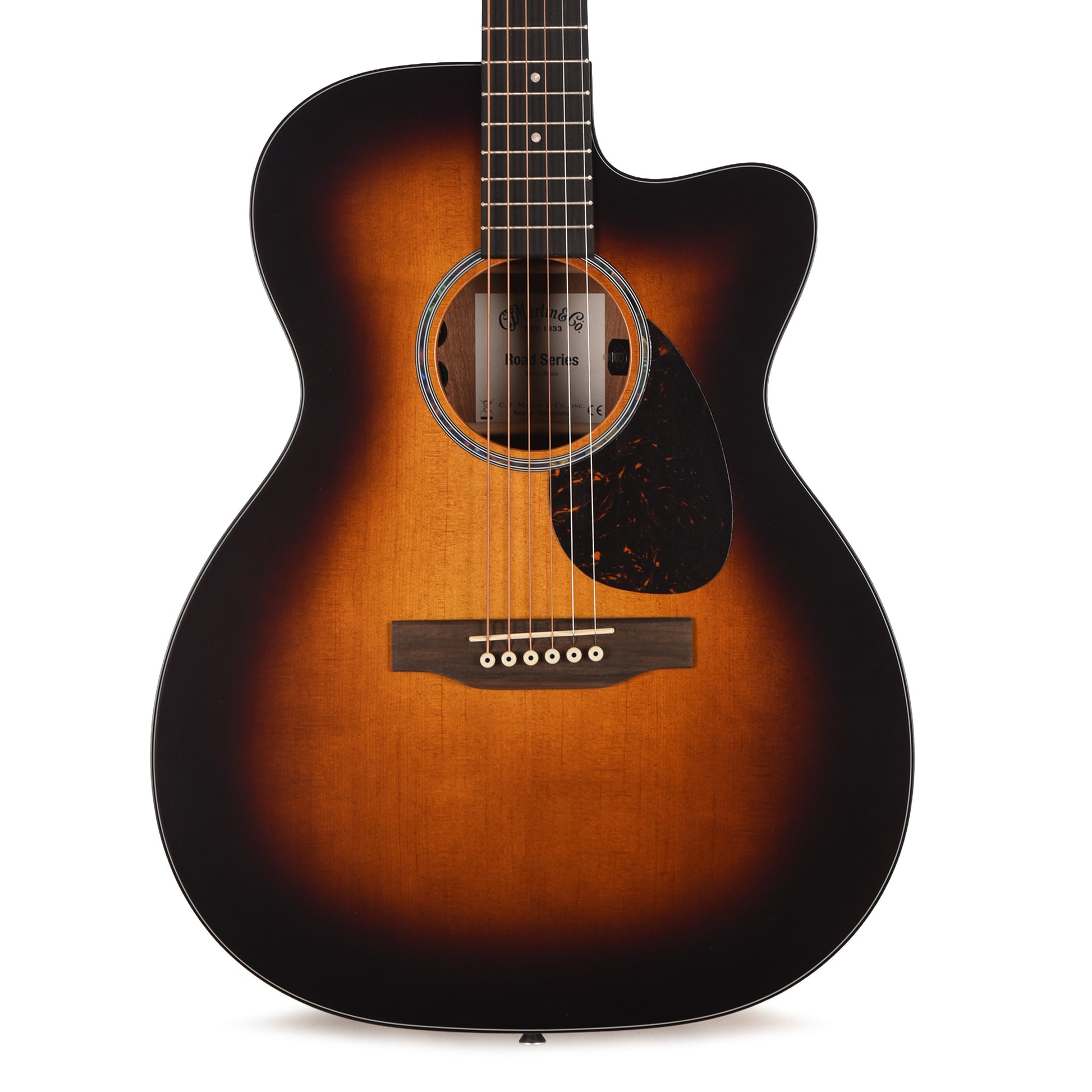 Martin Road Series OMC-10E Modern Spruce/Sapele 1935 Sunburst Acoustic Guitars / OM and Auditorium