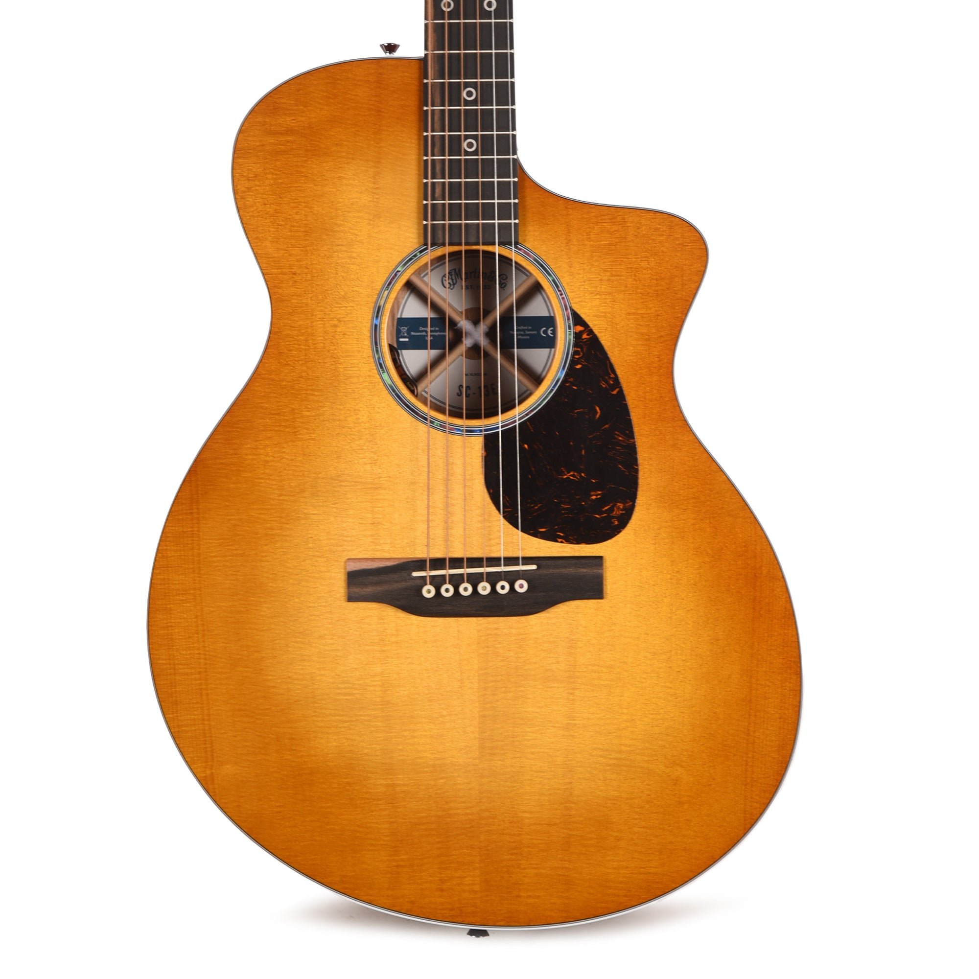 Martin Road Series SC-13E Modern Spruce/Koa Fine Veneer Mezcal Burst Acoustic Guitars / OM and Auditorium