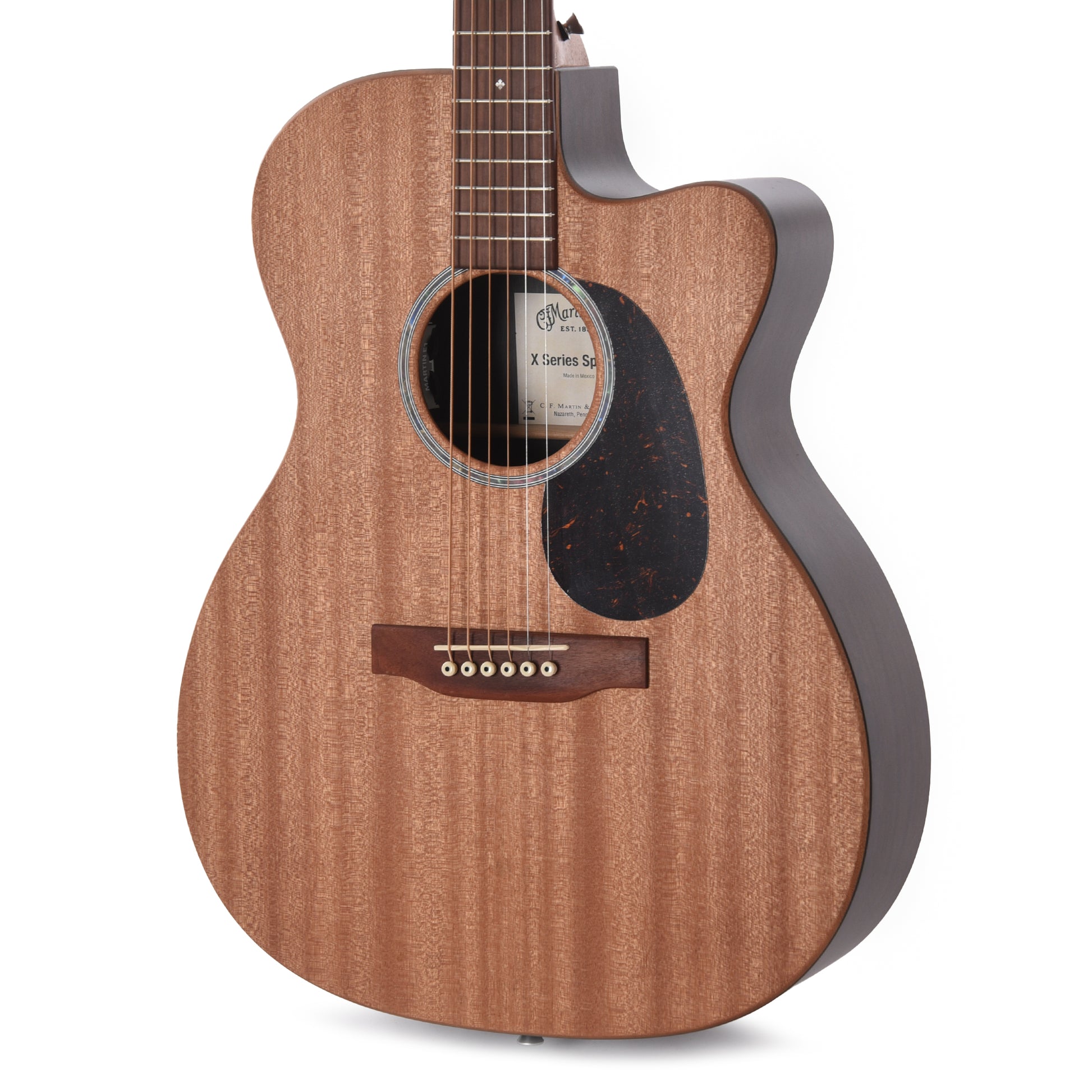 Martin X Series OMC-X2E Ziricote Special Solid Sapele/Ziricote HPL Natural w/Martin E1 Electronics Acoustic Guitars / OM and Auditorium
