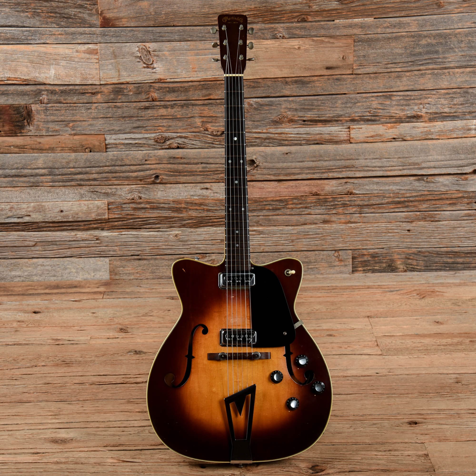 Martin 2 Pickup Hollow Electric Sunburst 1962 Electric Guitars / Hollow Body