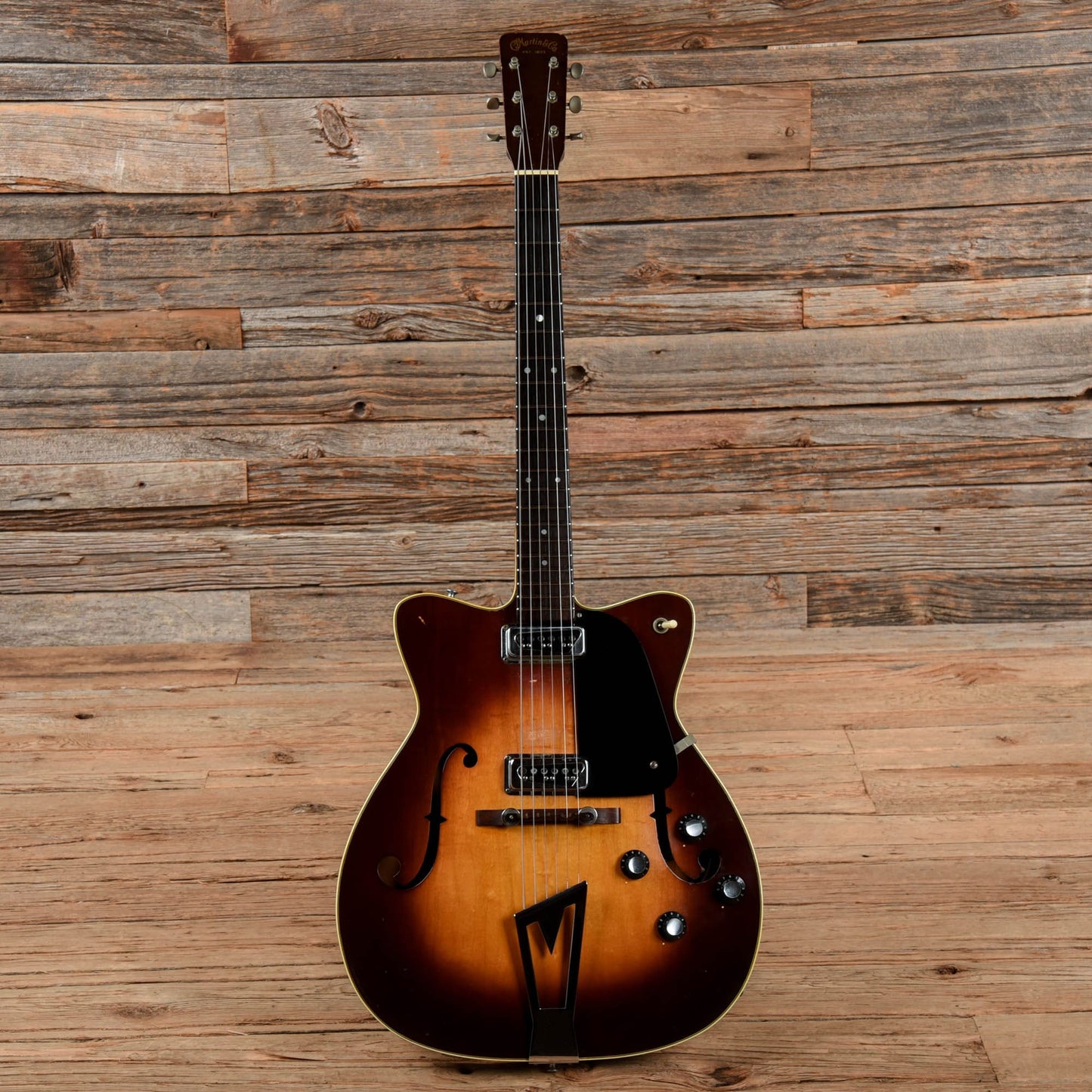 Martin 2 Pickup Hollow Electric Sunburst 1962 Electric Guitars / Hollow Body