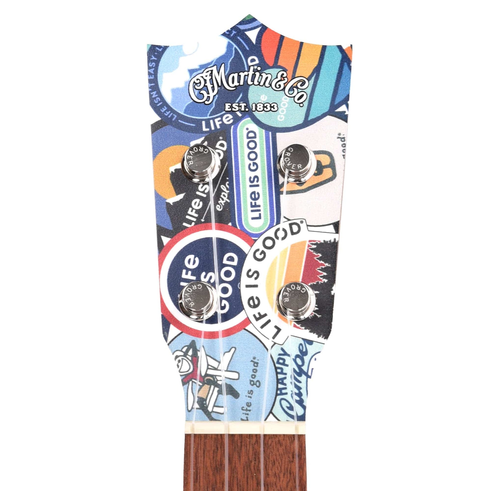 Martin 0XK Soprano Ukulele Life is Good Print Folk Instruments / Ukuleles