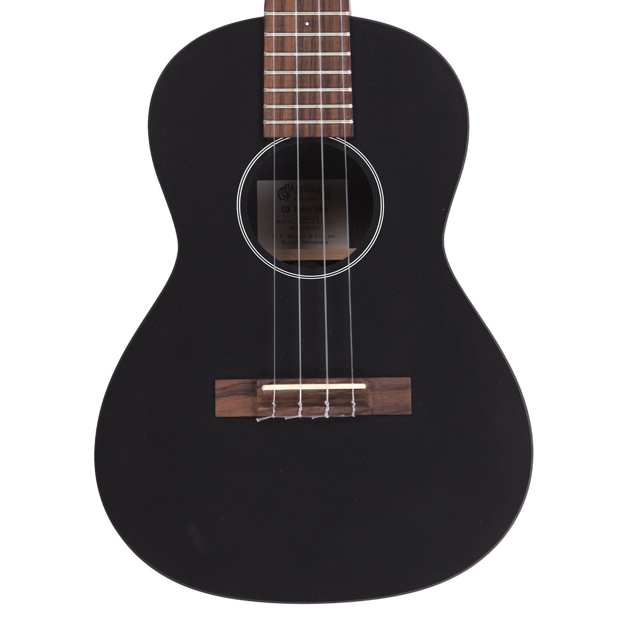 Martin X Series 0X Tenor Ukulele Black HPL LEFTY Folk Instruments / Ukuleles
