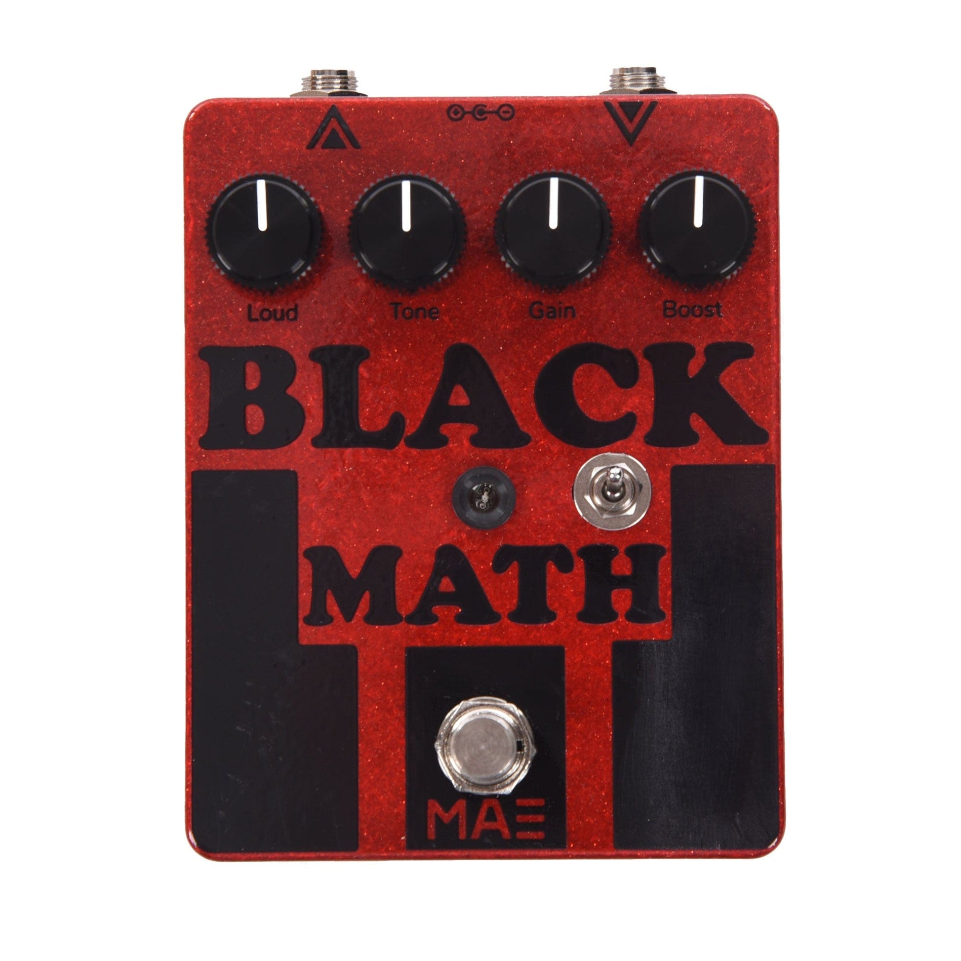 Mask Audio Electronics Black Math Fuzz Pedal Red Sparkle Effects and Pedals / Fuzz