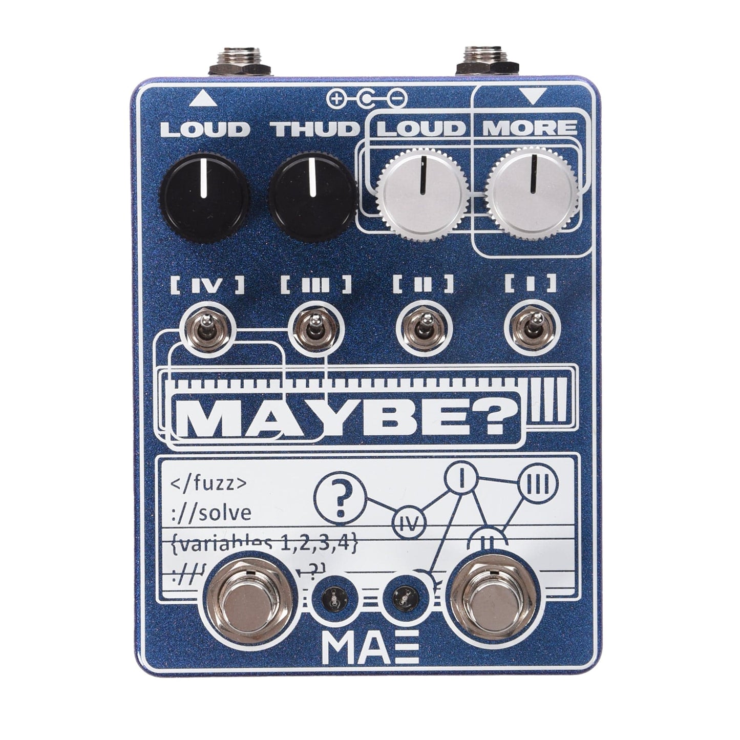 Mask Audio Electronics MAYBE? Fuzz Pedal Martian Sunset Effects and Pedals / Fuzz