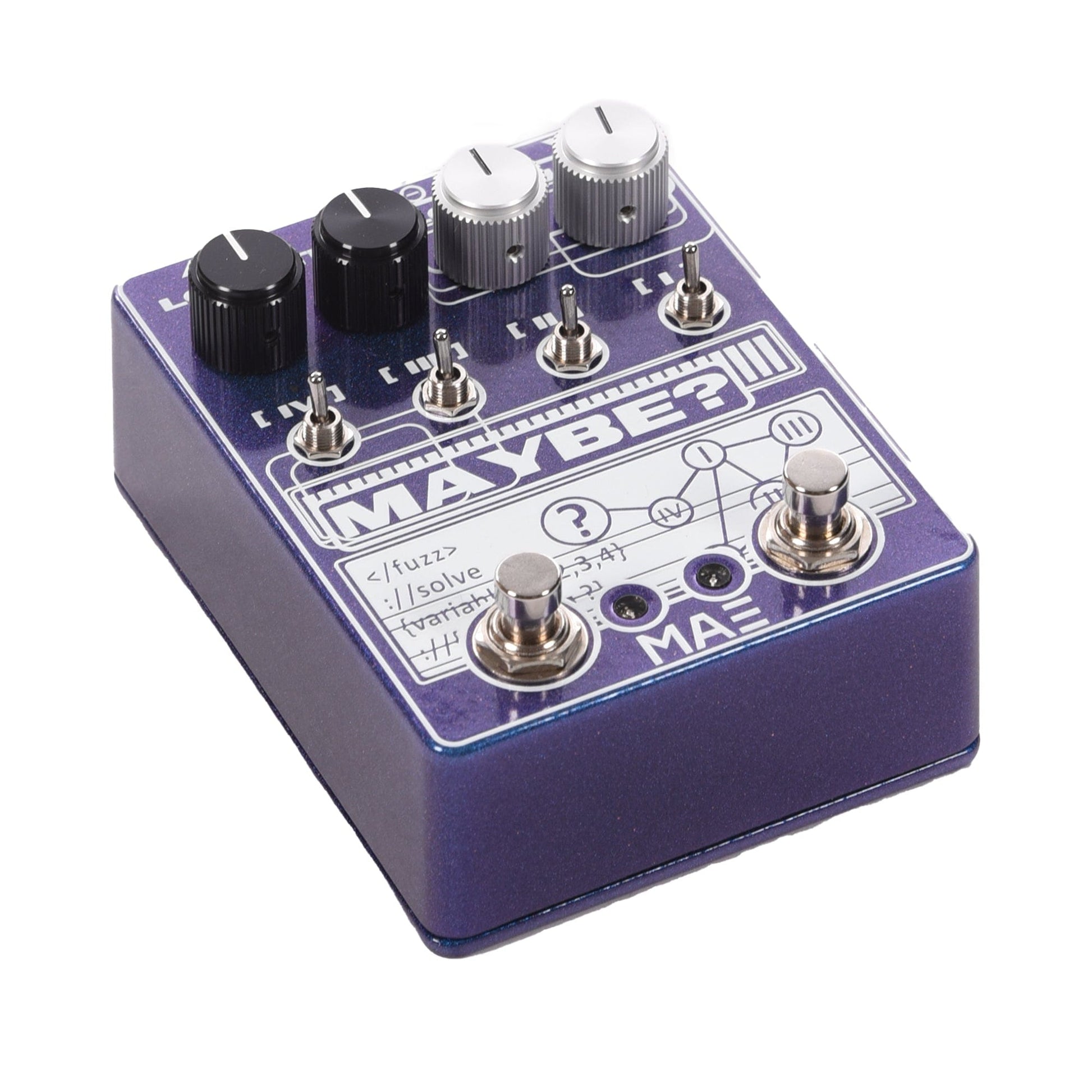 mae pedals Mask Audio Electronics MAYBE? Fuzz Pedal Martian Sunset