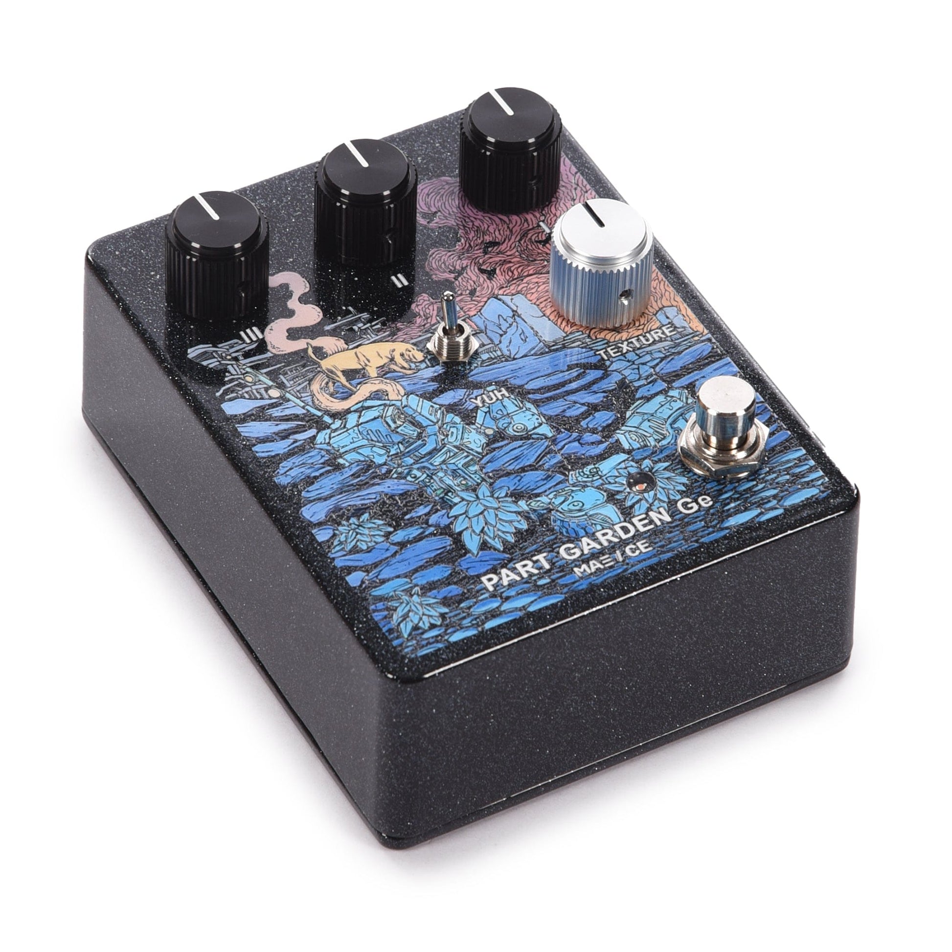 germanium fuzz pedals Mask Audio Electronics Part Garden Germanium Fuzz Pedal Midnight Spark – Chicago Music Exchange