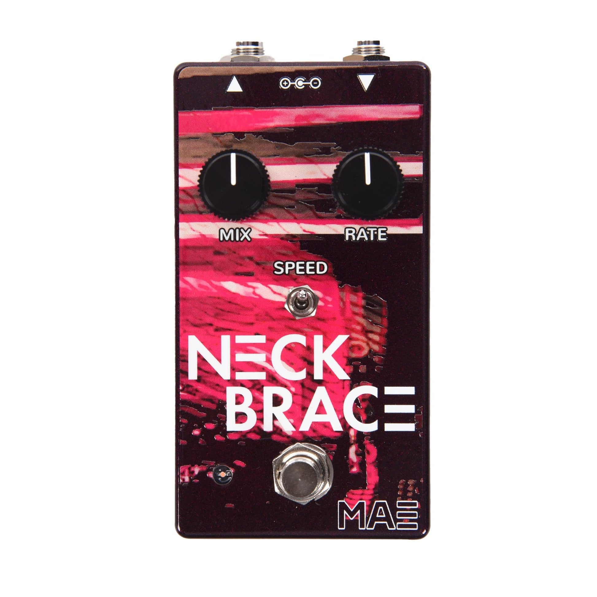 Mask Audio Electronics Neckbrace Phaser Pedal Dark Pink Effects and Pedals / Phase Shifters