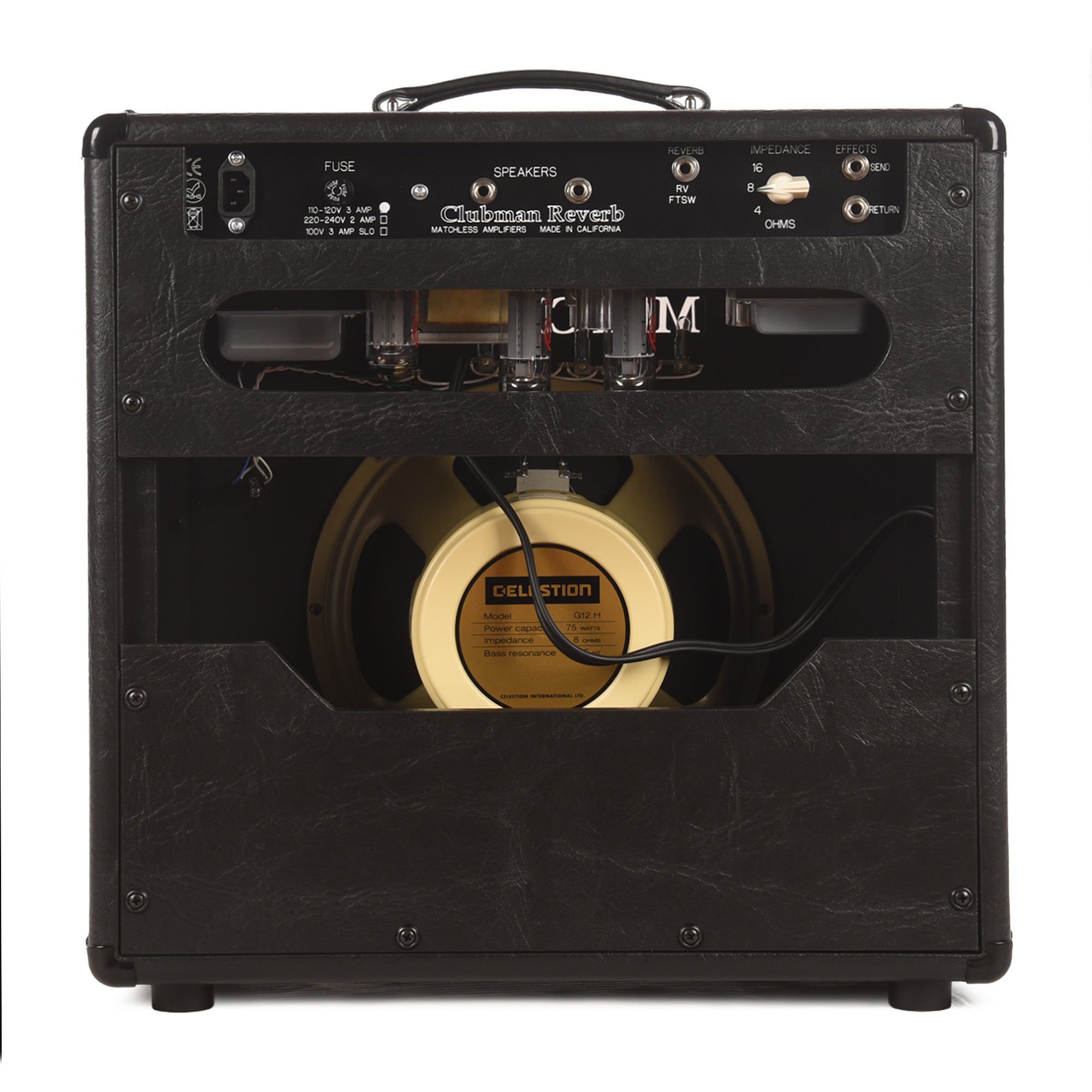 Matchless Clubman Reverb 35W 1x12 Combo Amp Black Amplifiers