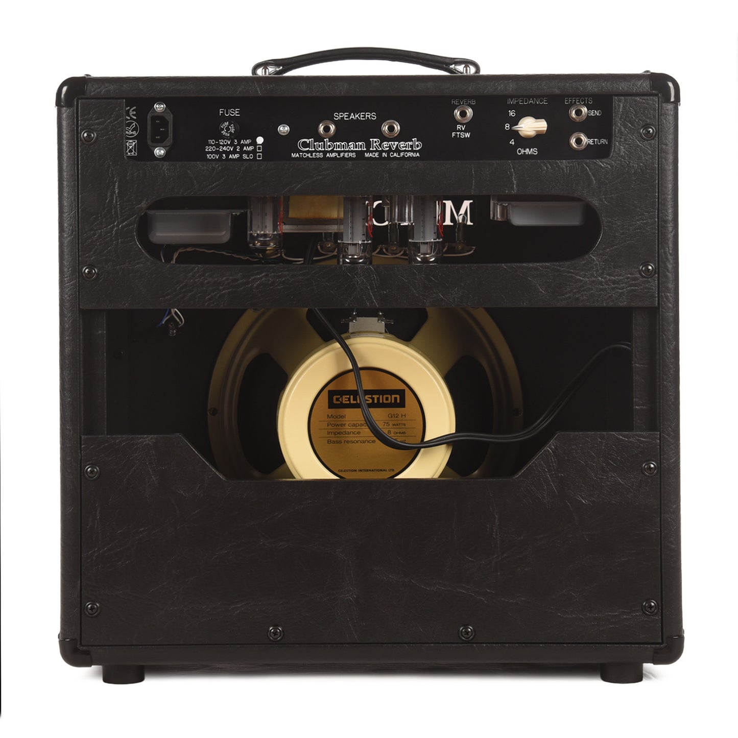 Matchless Clubman Reverb 35W 1x12 Combo Amp Black Amplifiers