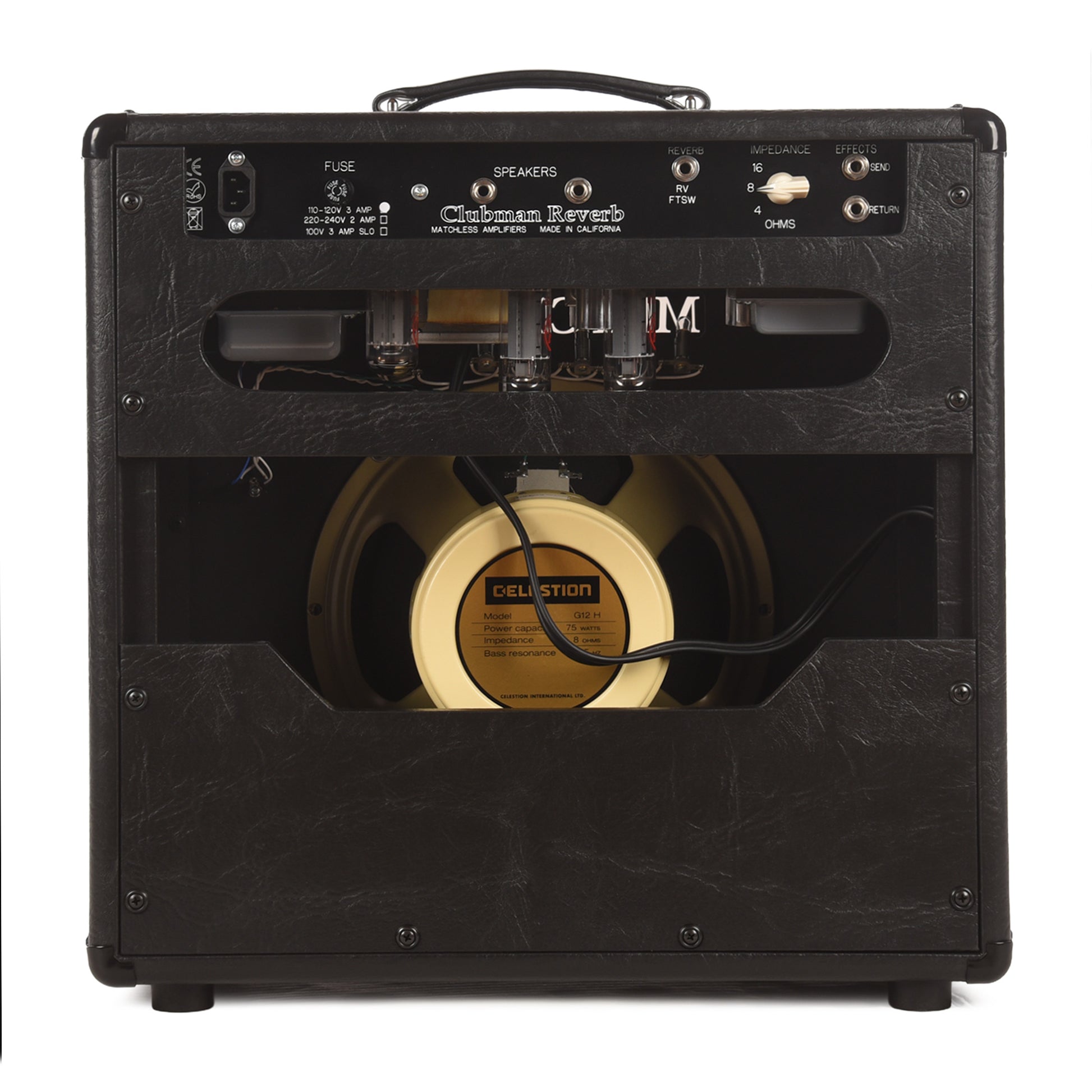 Matchless Clubman Reverb 35W 1x12 Combo Amp Black Amplifiers