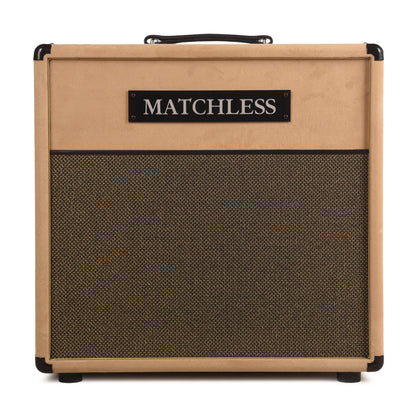 Matchless ESS112 30W 8ohm 1x12" Open Back Cabinet Light Camel Suede w/ Gold Cloth Amps / Guitar Amps / Guitar Cabinets